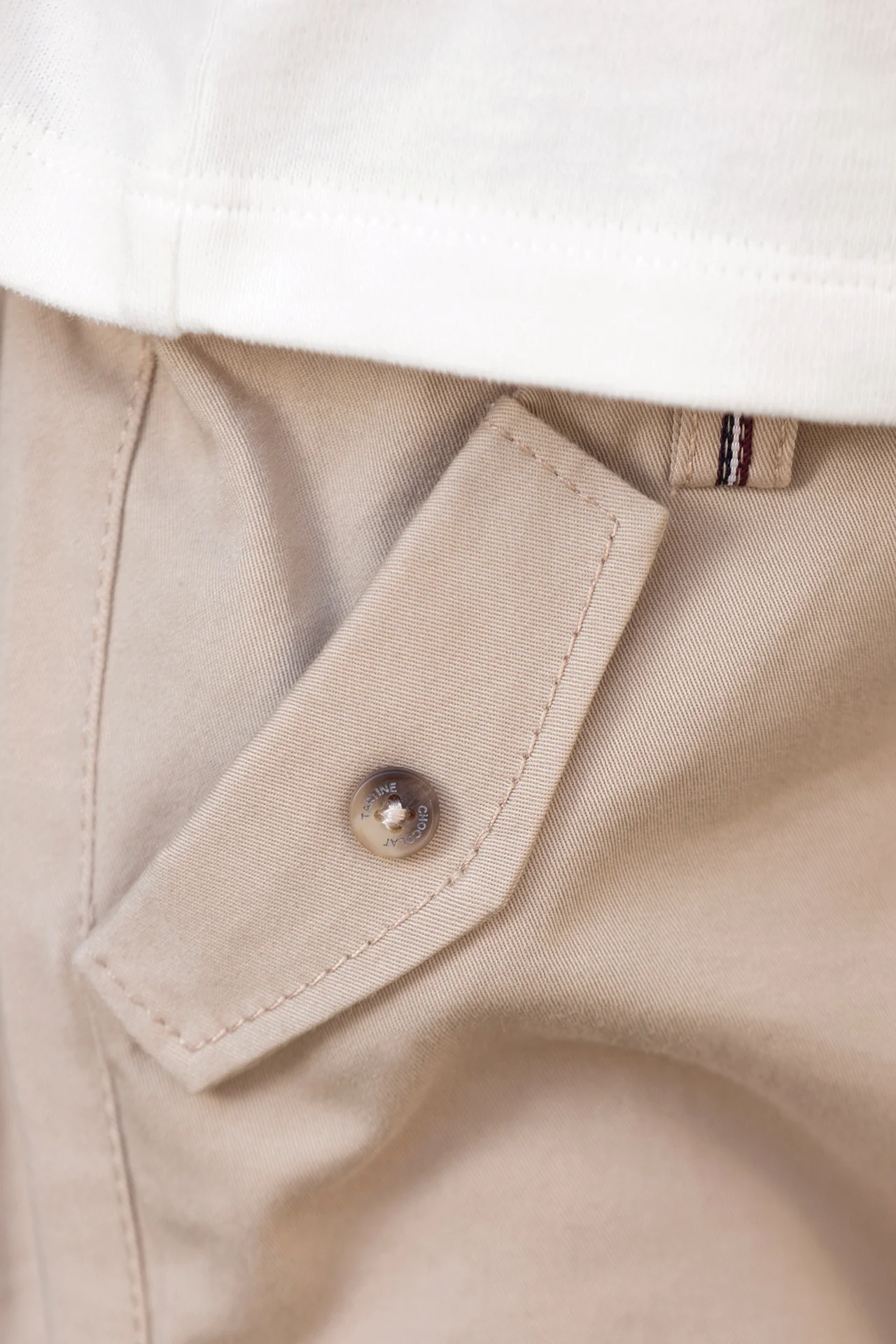 Pantalon - Sable coton liseré - Image 3