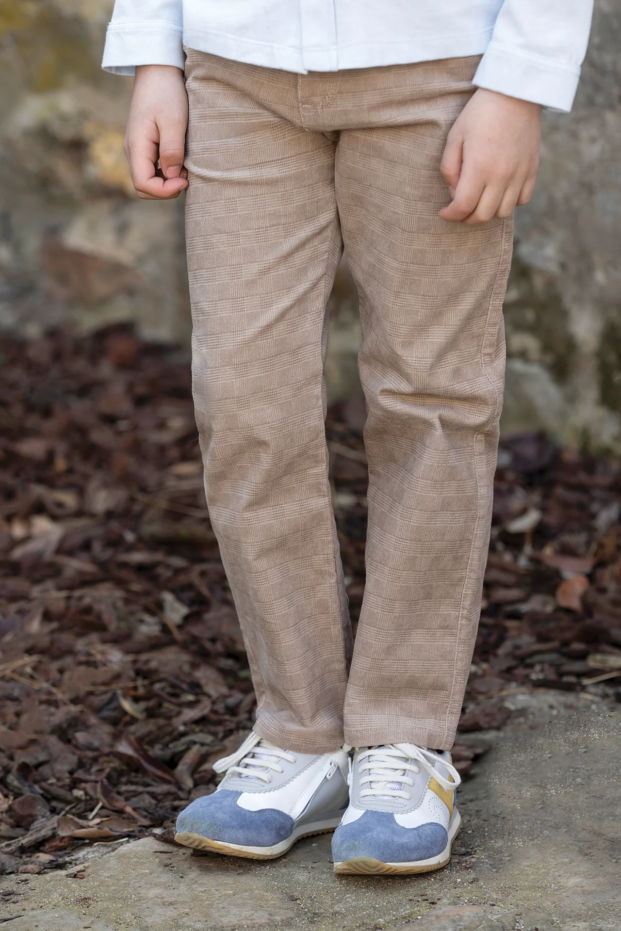 Pantalon - Moka coton carreaux - Image 2
