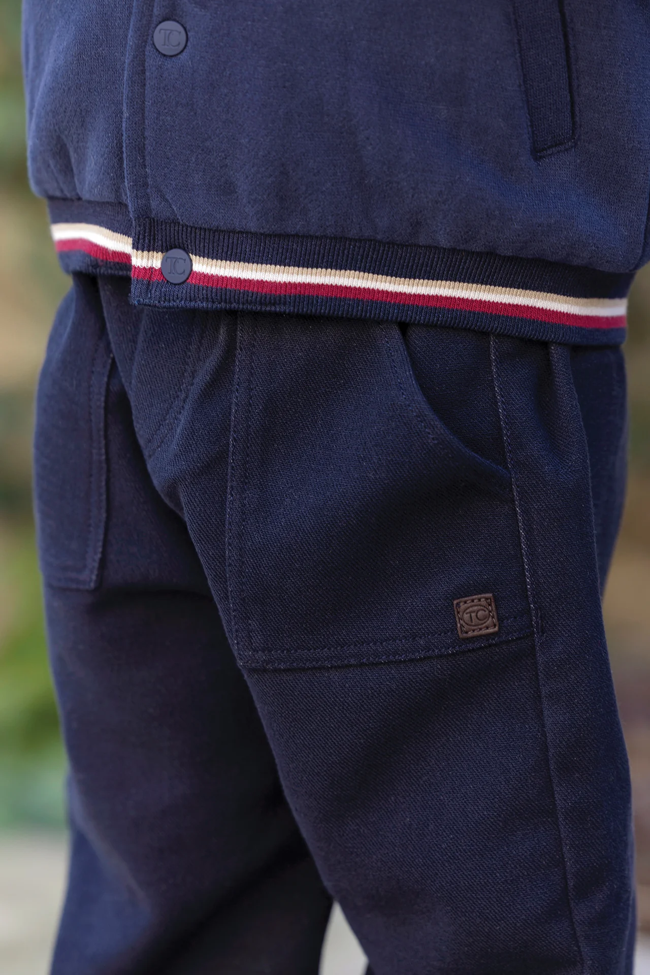 Pantalon - Marine coton - Image 2