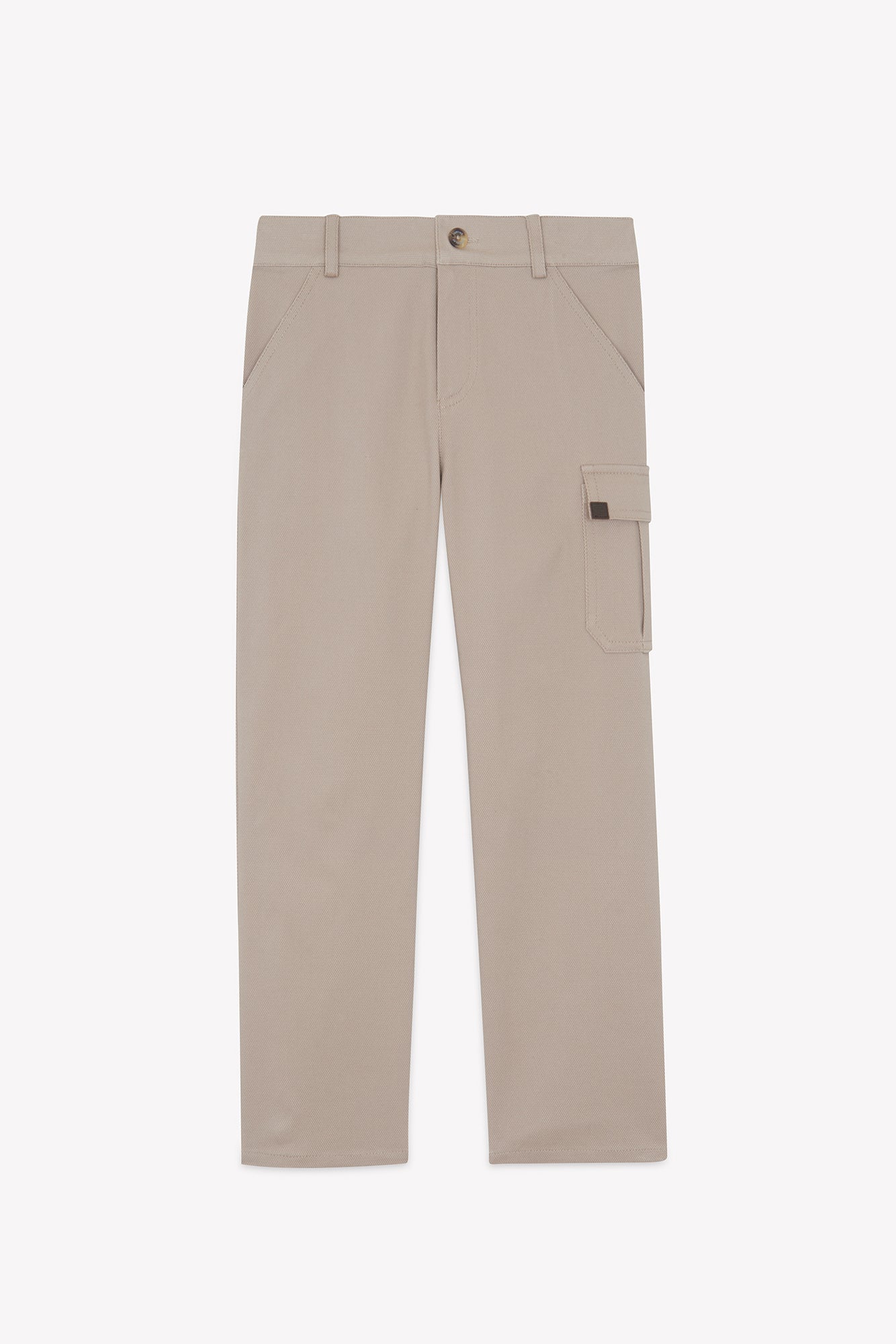 Pantalon - Moka coton texturé - Image 4