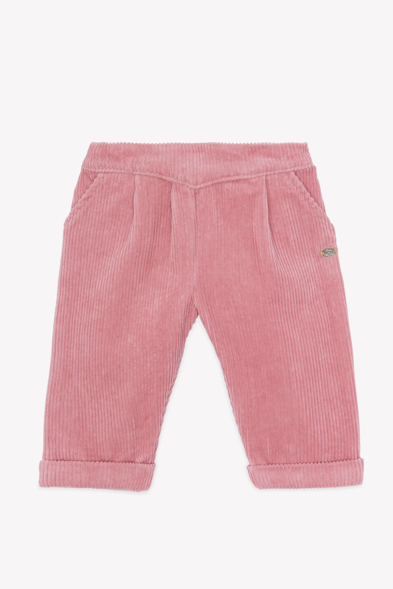 Pantalon - Blush velours plis - Image 3