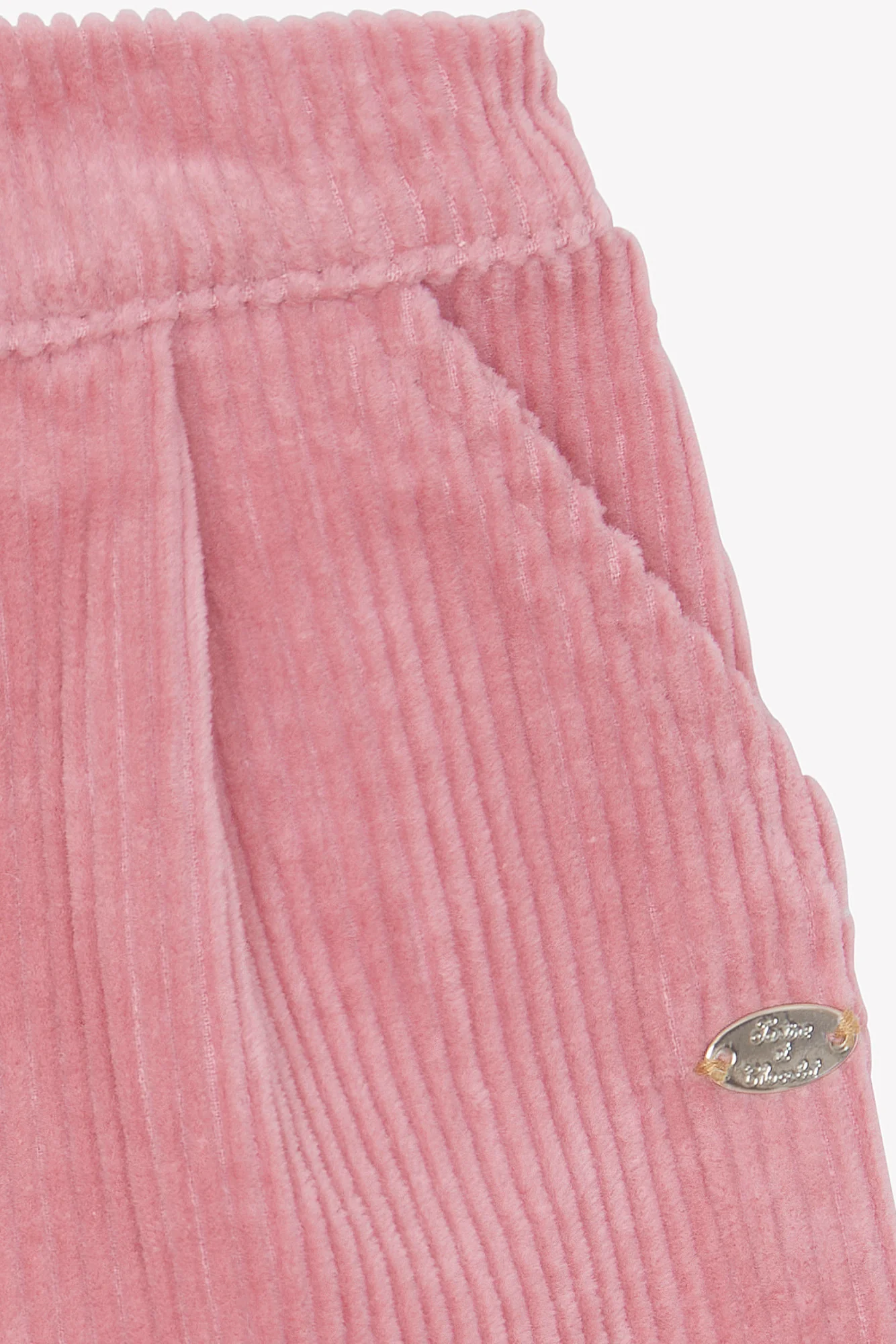Pantalon - Blush velours plis - Image 5