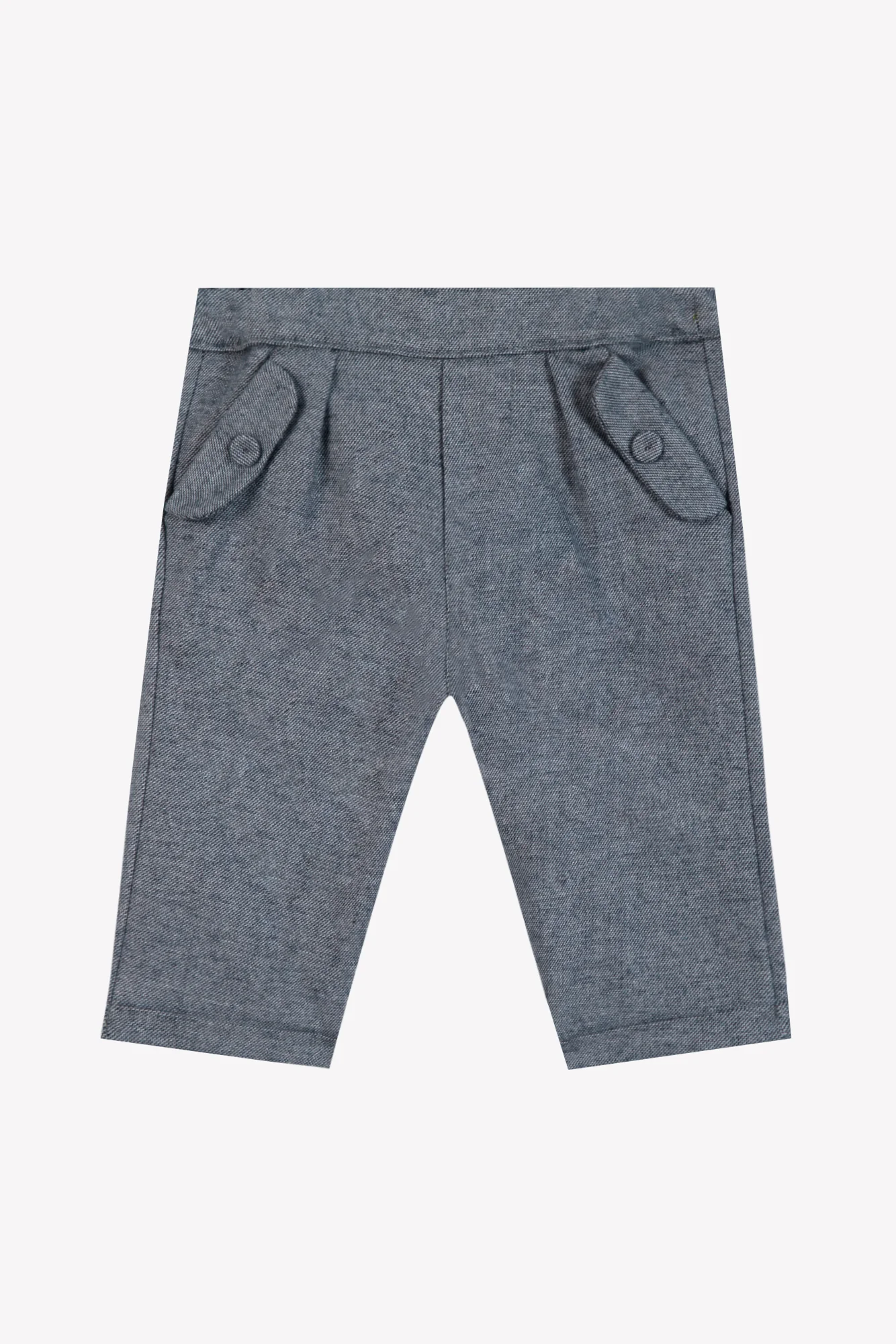 Pantalon - Marine coton chiné