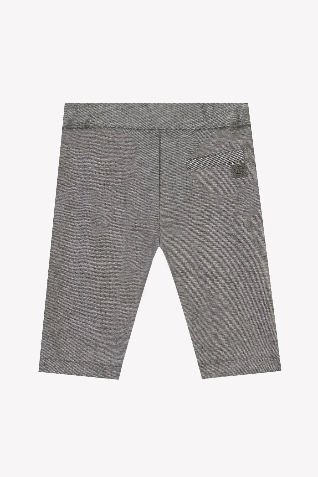 Pantalon - Chocolat coton chiné - Image 4