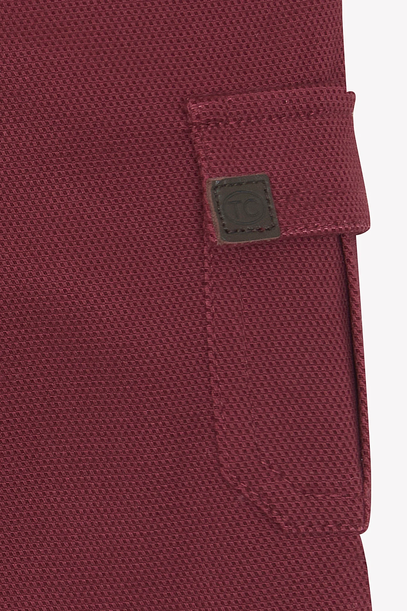 Pantalon - Indigo piqué de coton - Image 3