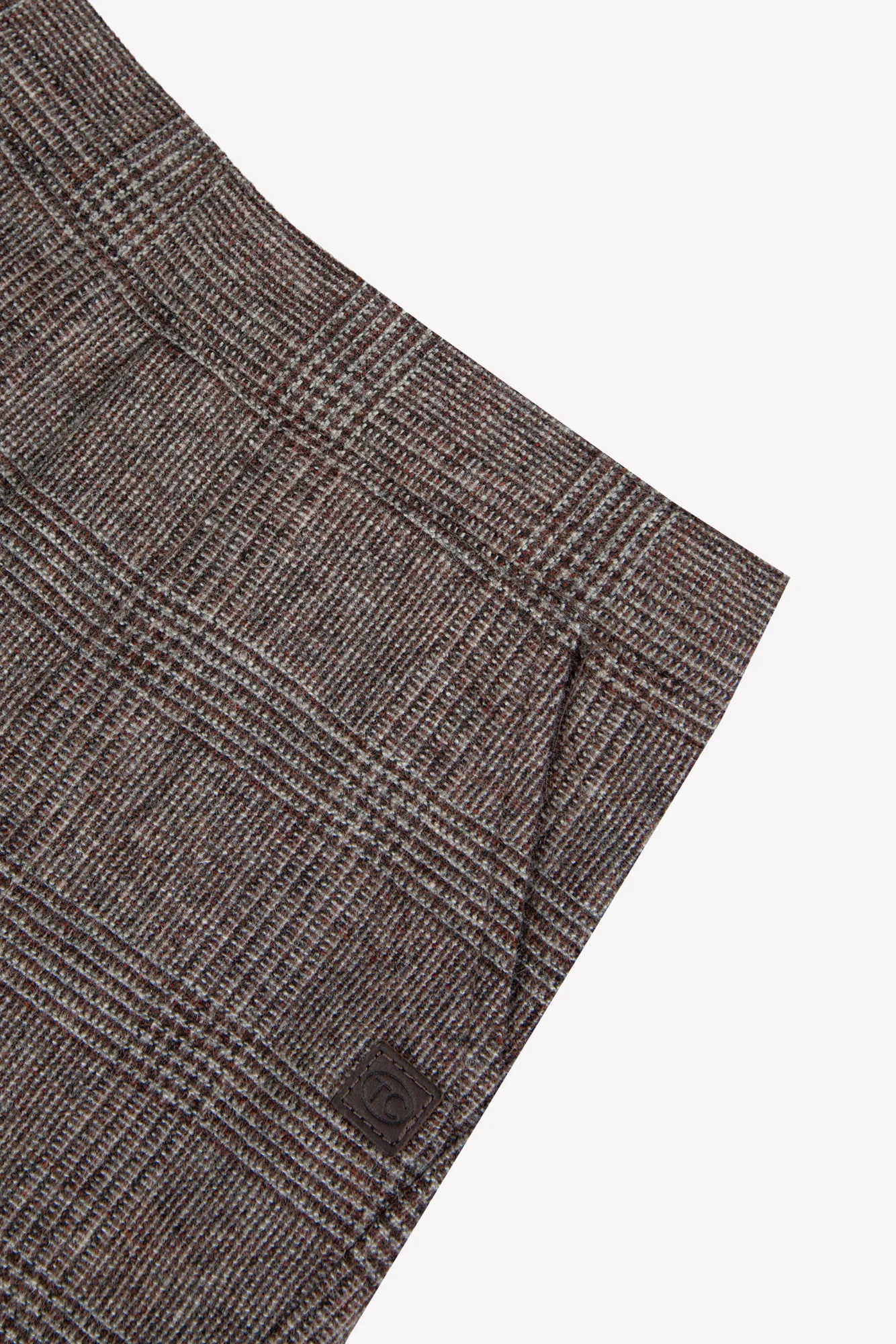 Pantalon - Chocolat laine carreaux - Image 3