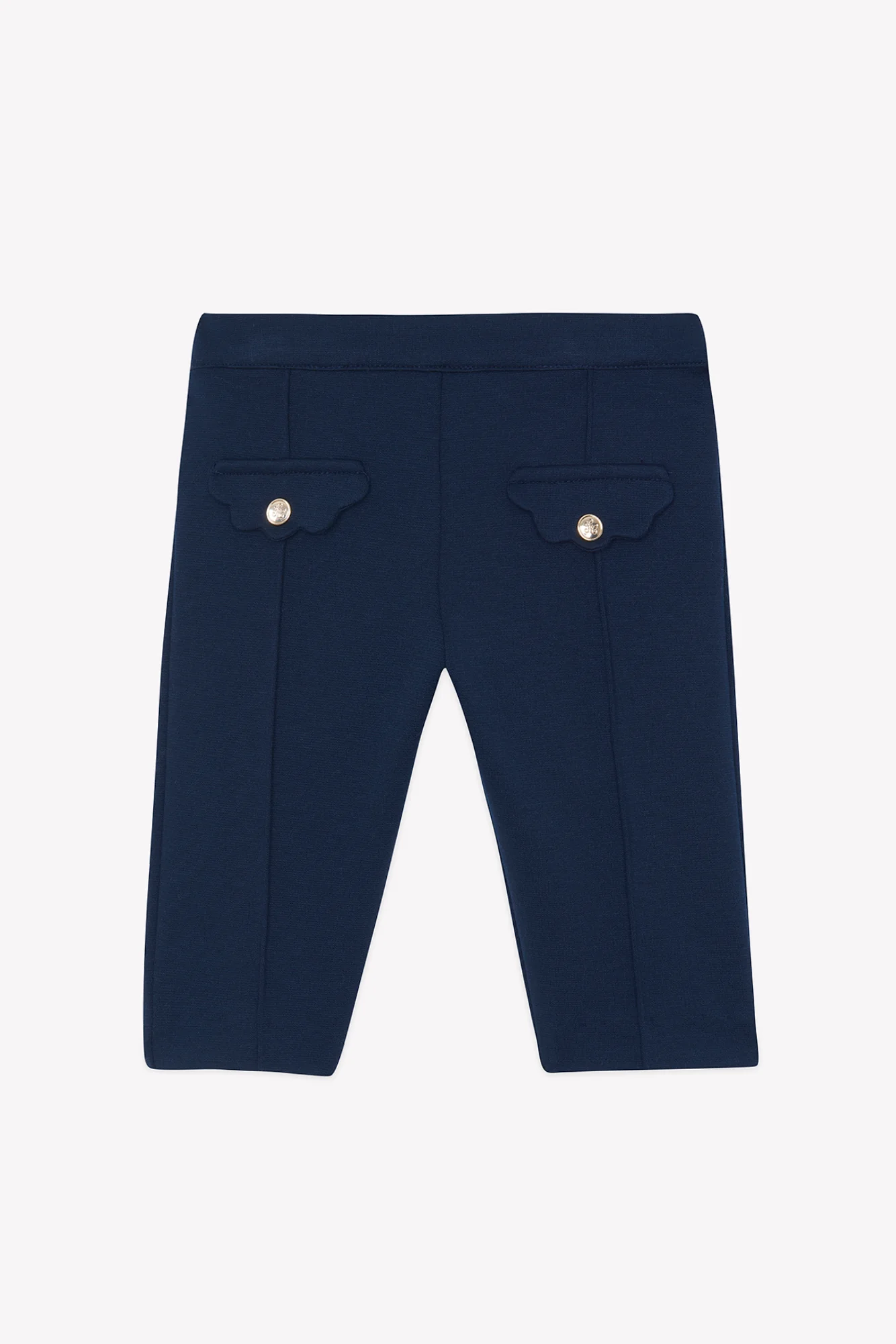 Pantalon - Marine poches festonnées