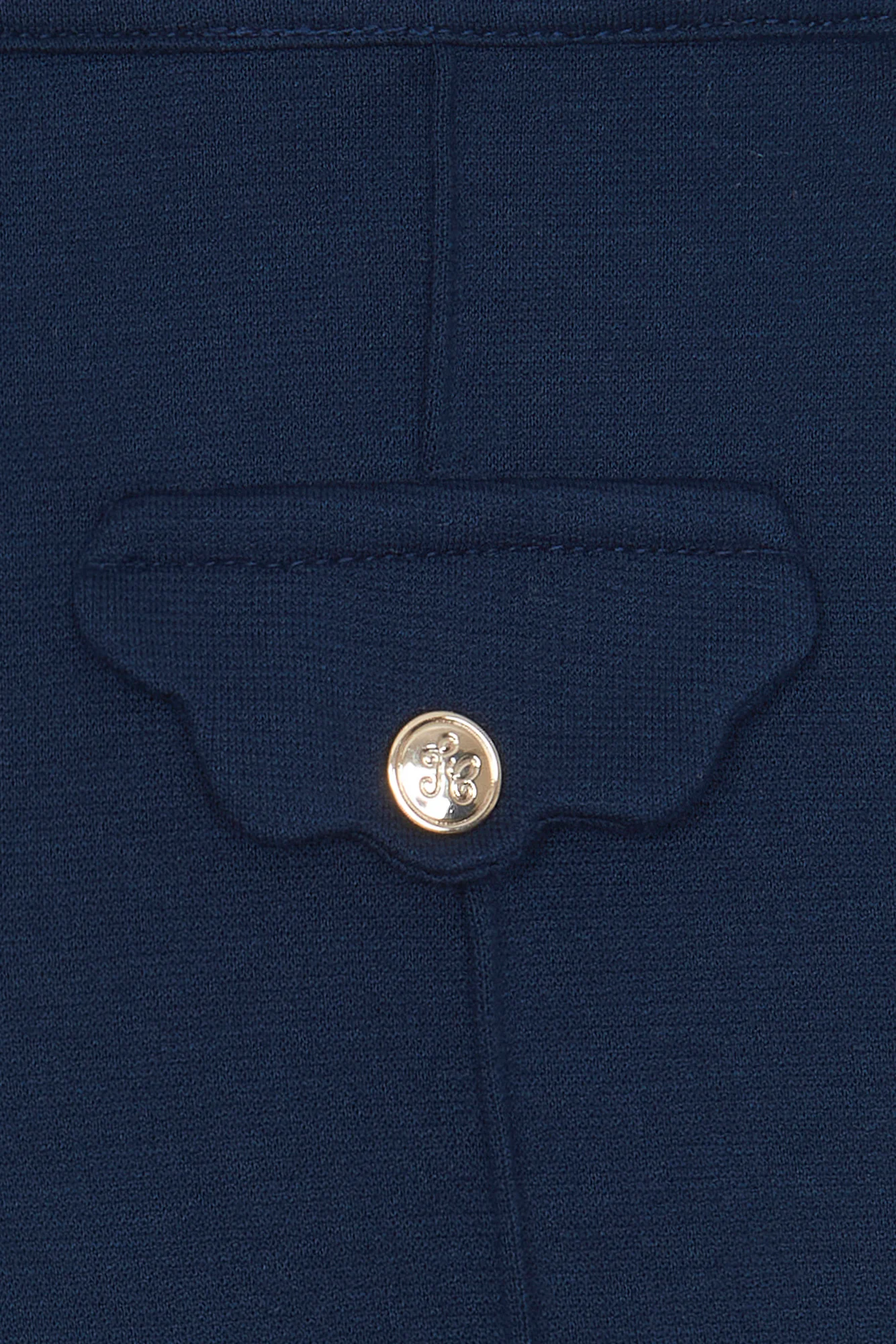 Pantalon - Marine poches festonnées - Image 3