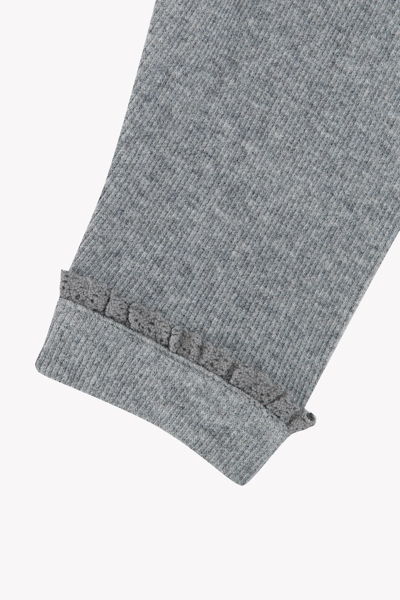 Legging - Gris chiné coton - Image 3