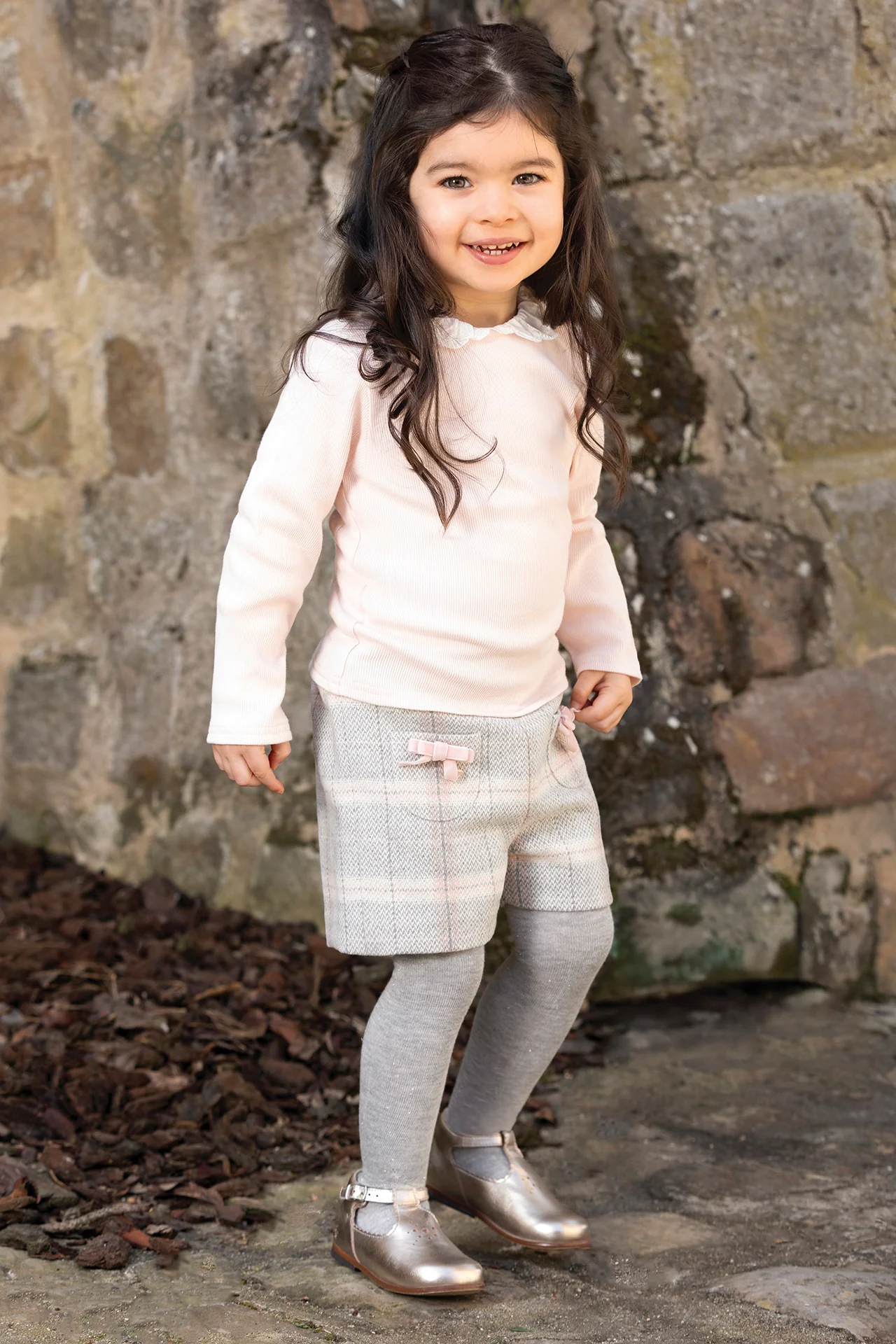 Short - Beige moyen laine carreaux