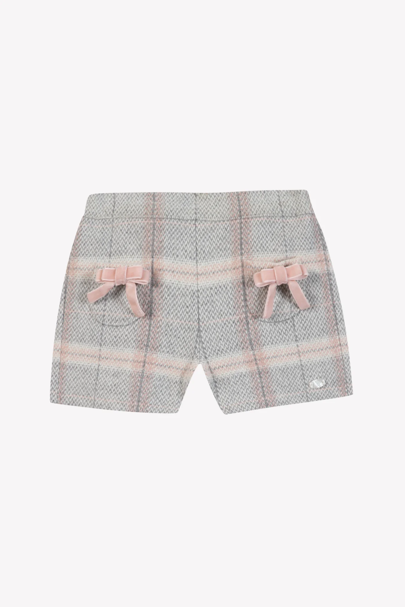 Short - Beige moyen laine carreaux - Image 4