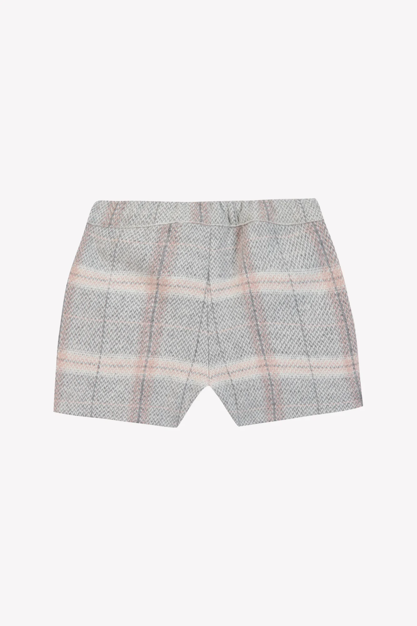 Short - Beige moyen laine carreaux - Image 5