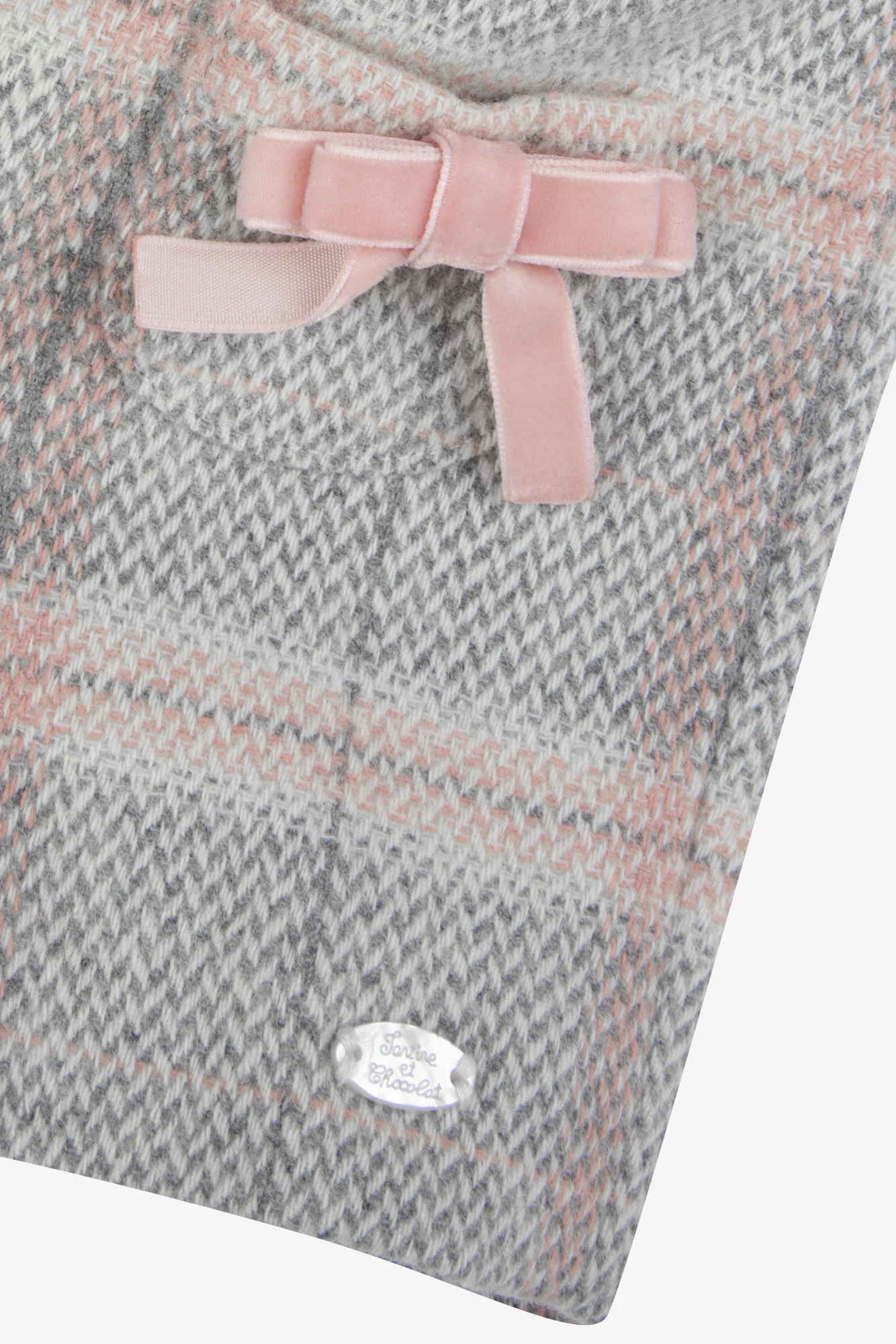 Short - Beige moyen laine carreaux - Image 6