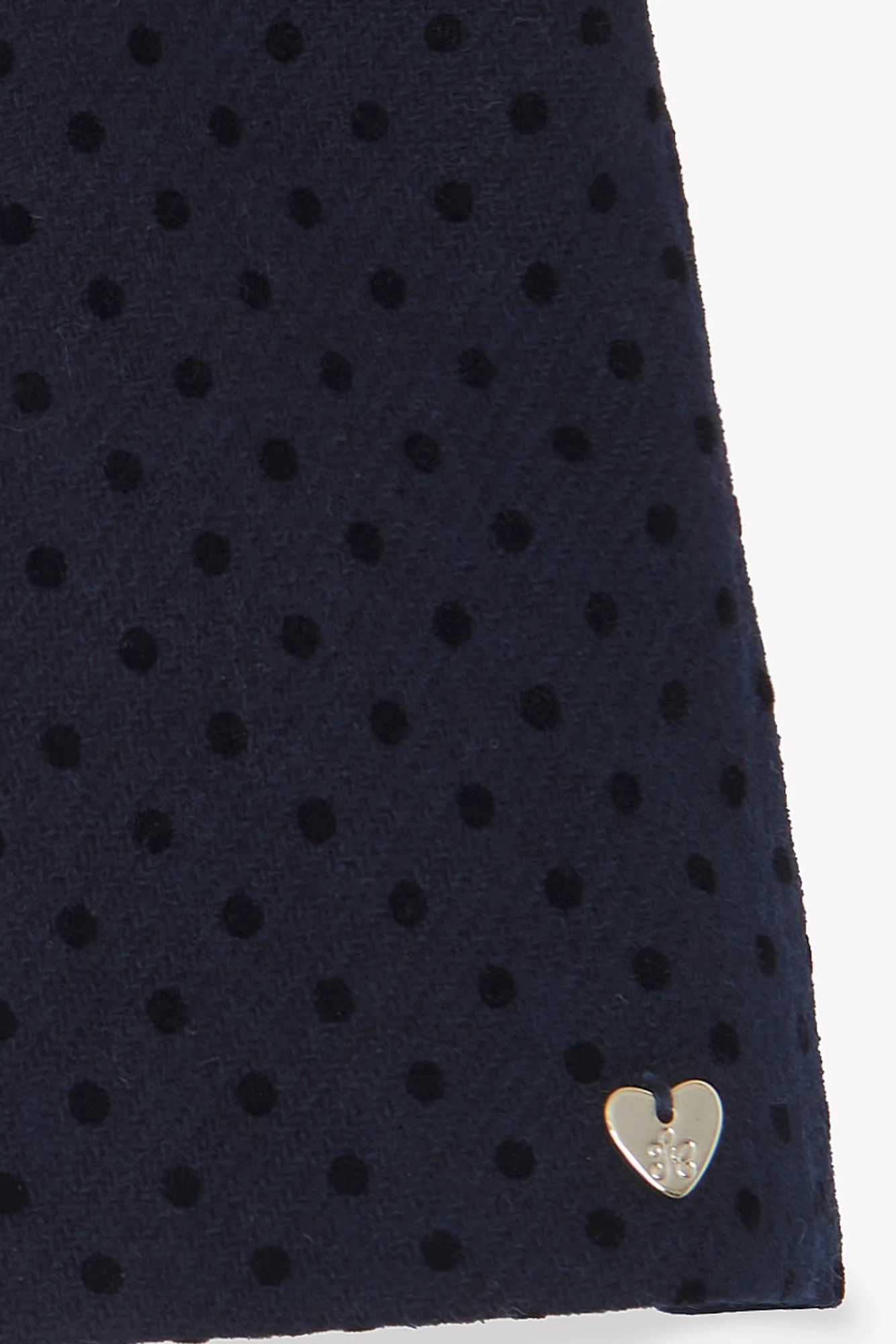 Short - Marine laine motif pois - Image 6