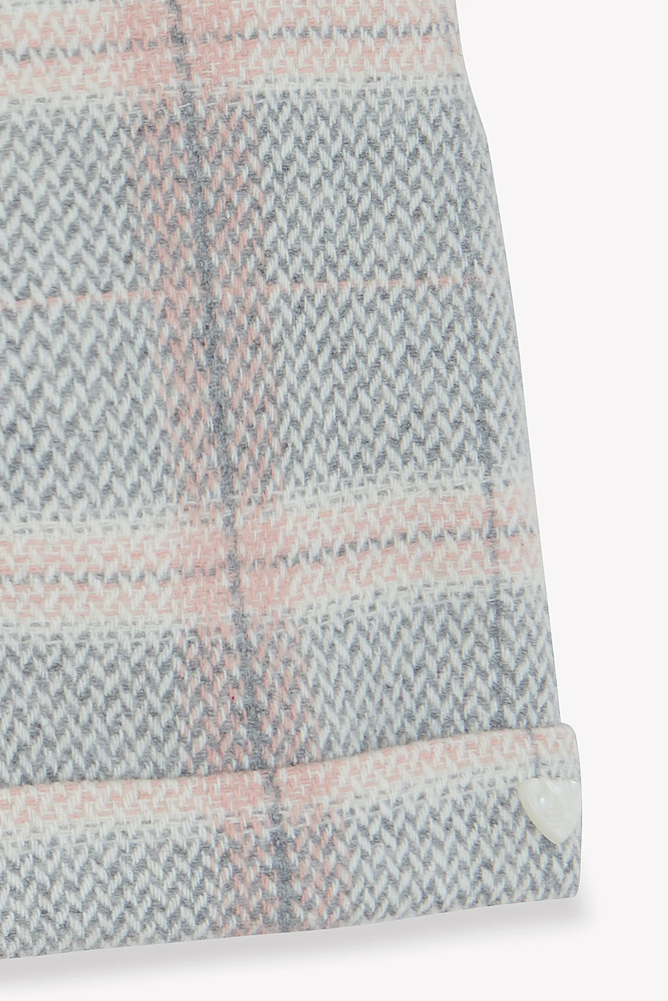 Short - Beige moyen laine carreaux - Image 6