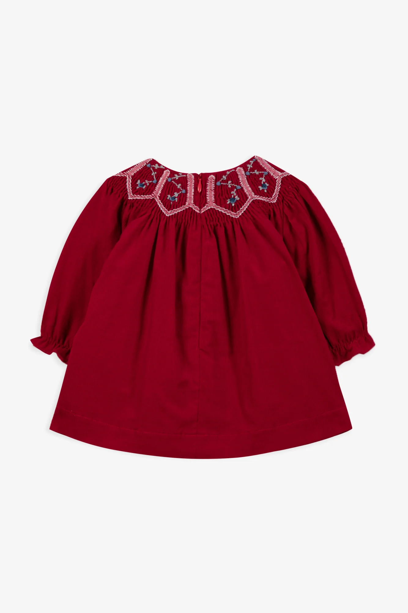 Robe - Cerise coton smock fleurs - Image 5
