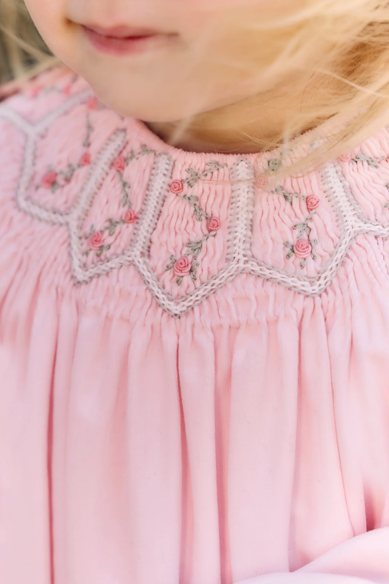 Robe - Rosée coton smock fleurs - Image 2