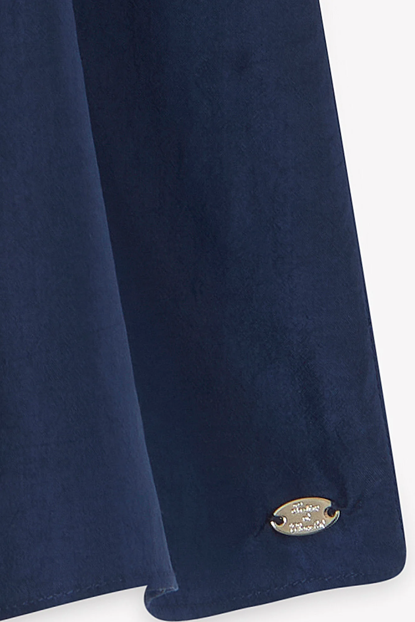 Robe - Marine soie perles - Image 7