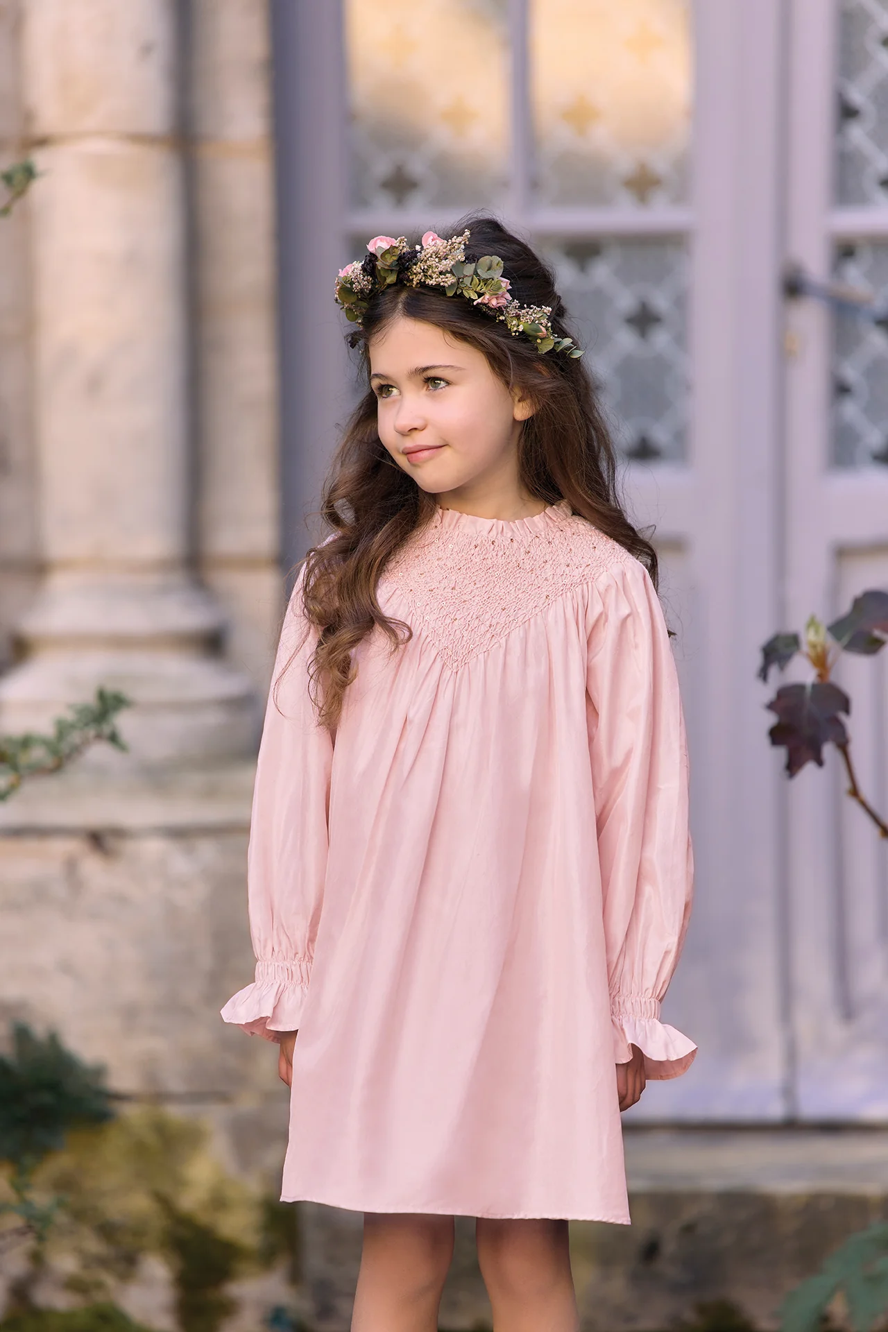 Robe - Rosée soie perles