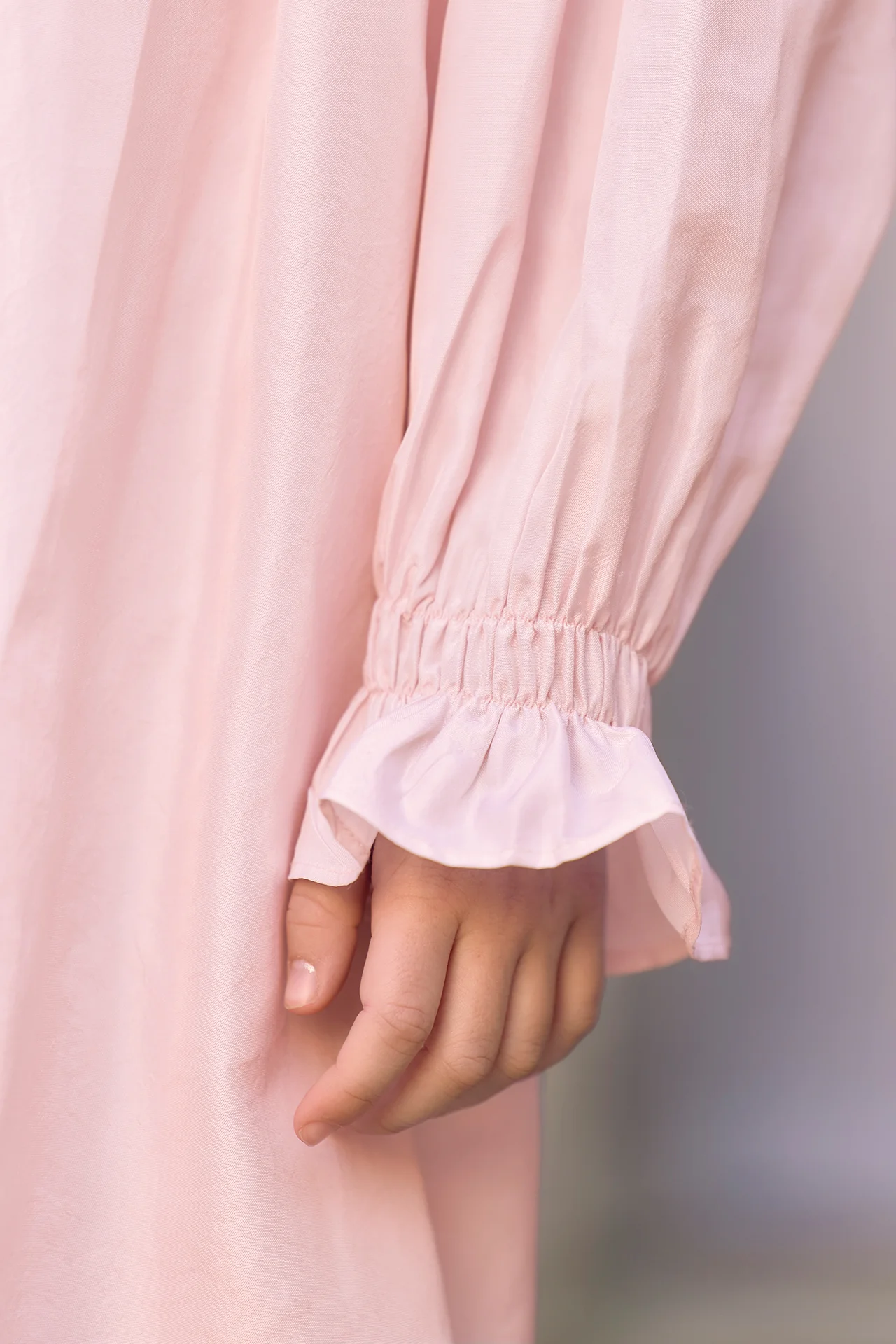 Robe - Rosée soie perles - Image 4