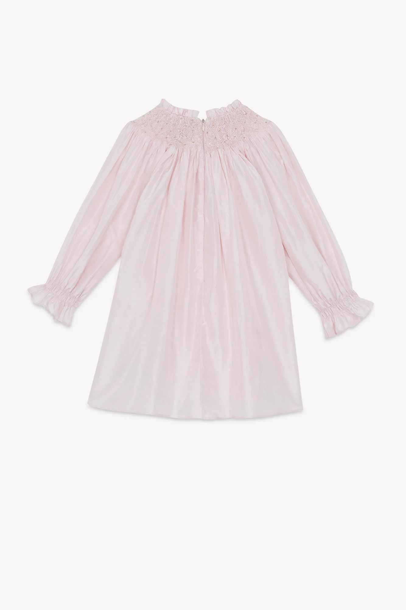 Robe - Rosée soie perles - Image 6