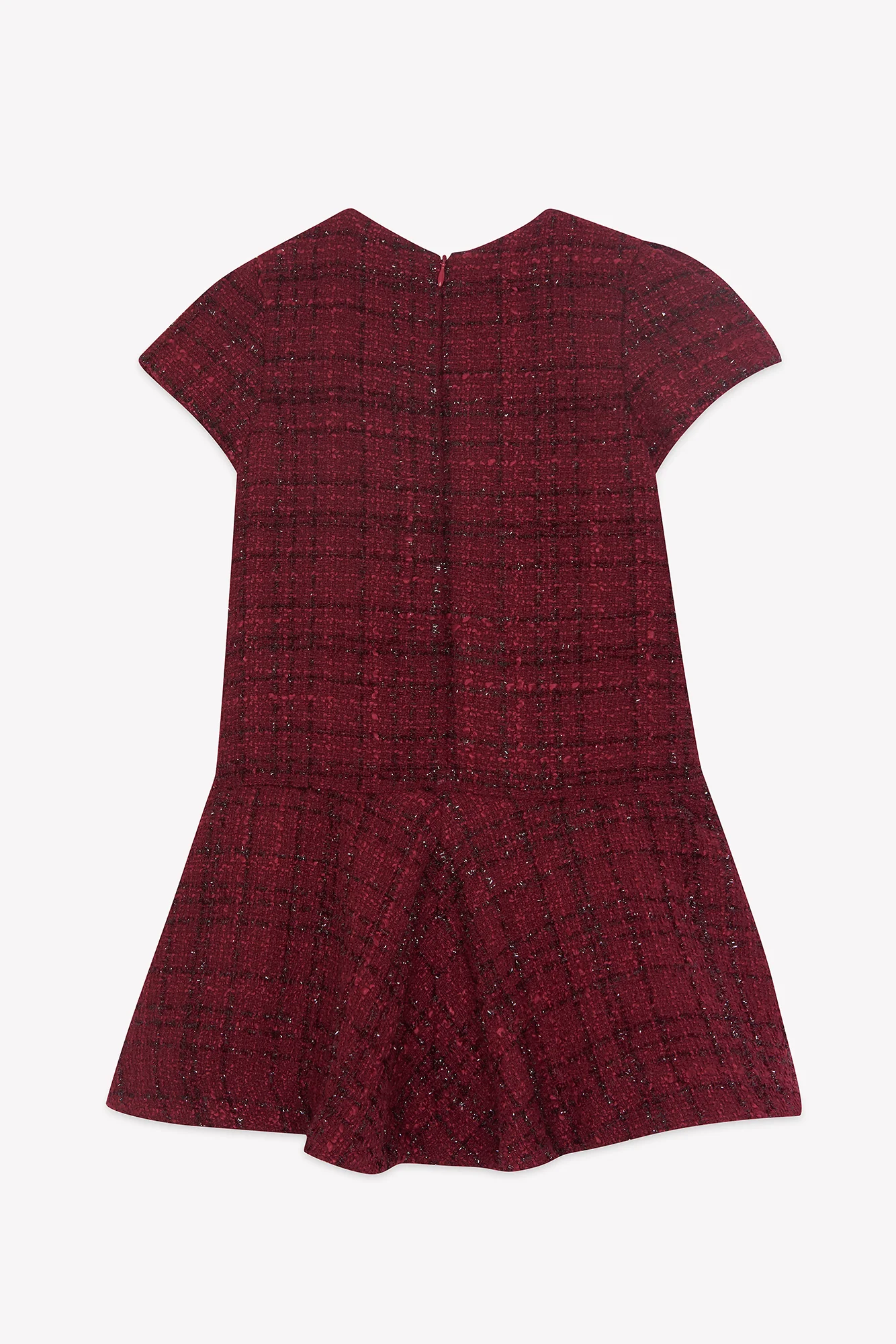 Robe - Cerise col rond tweed - Image 5