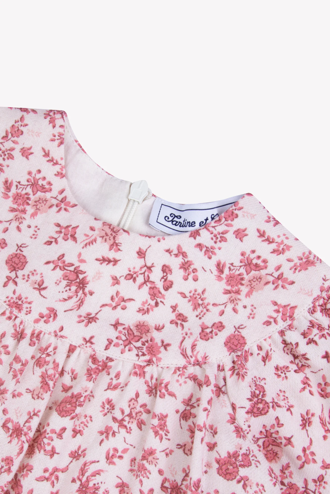 Robe - Ecru imprimé coton fleuri - Image 6