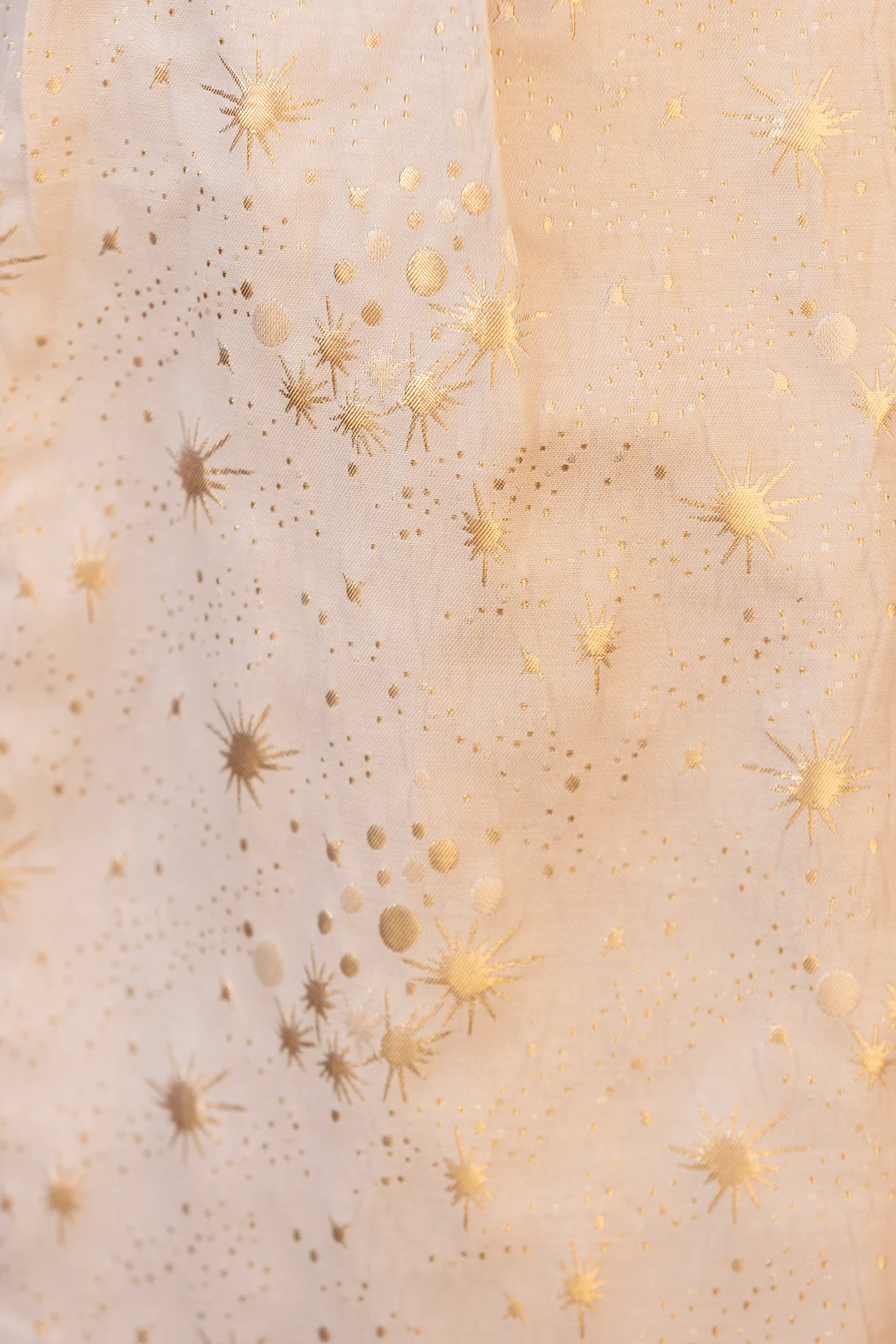 Robe - Rosée coton motifs dorés - Image 3