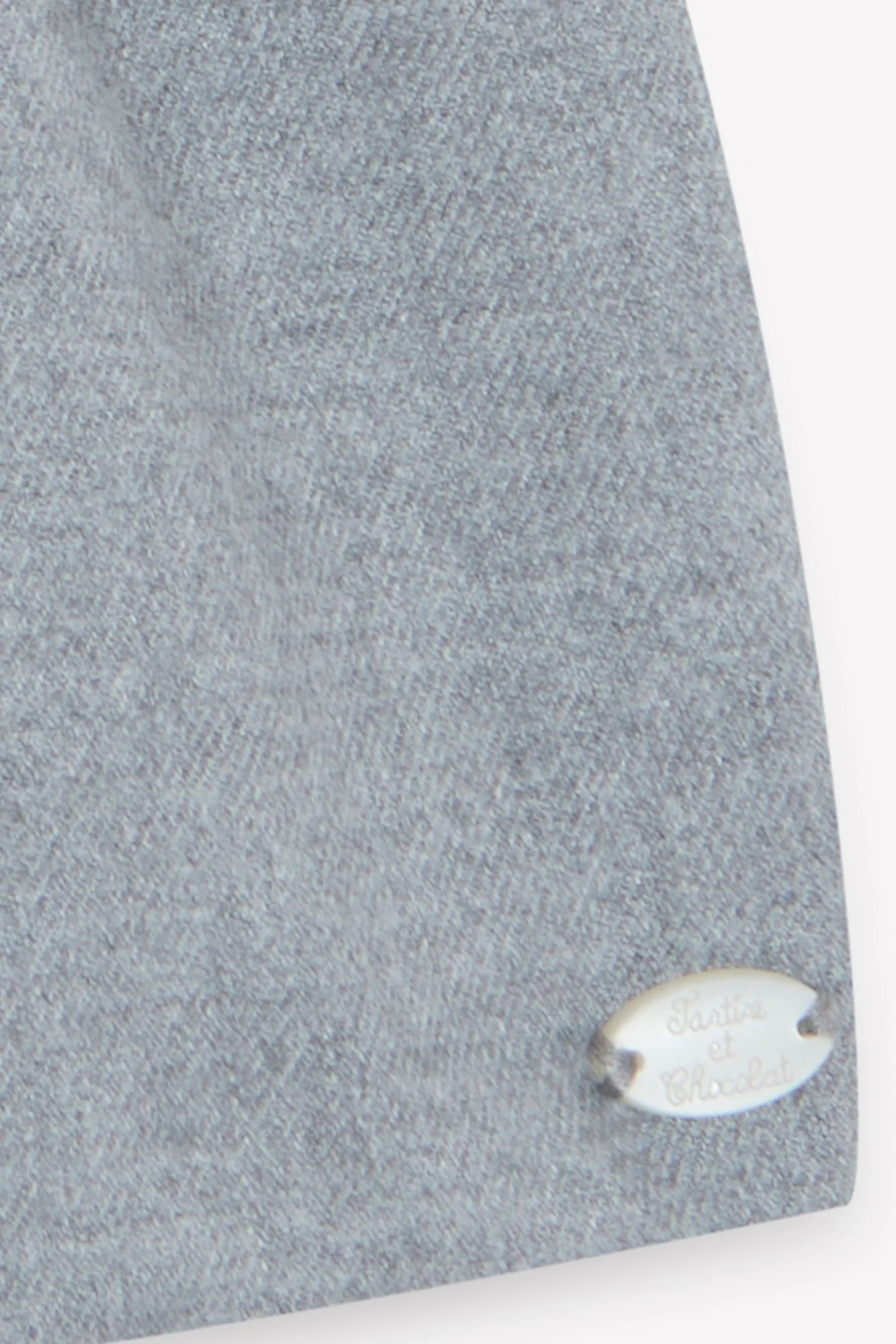Robe - Gris moyen broderies fleurs - Image 3