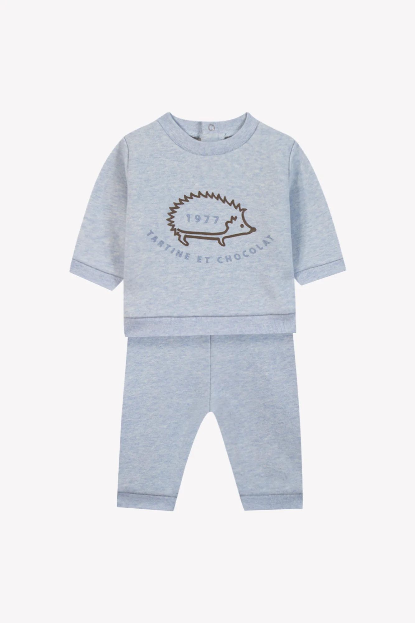 Ensemble Jogging - Bleu Horizon coton Léon le Hérisson - Image 5