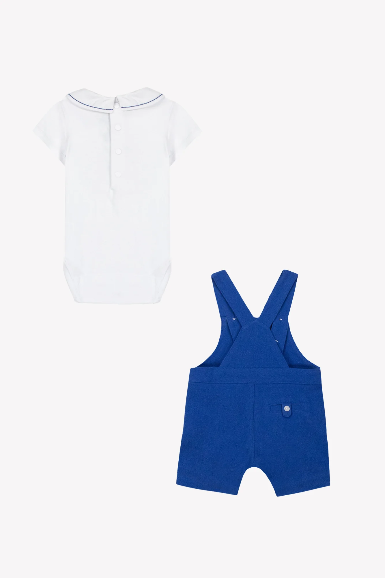 Ensemble court - Bleu coton lin - Image 6