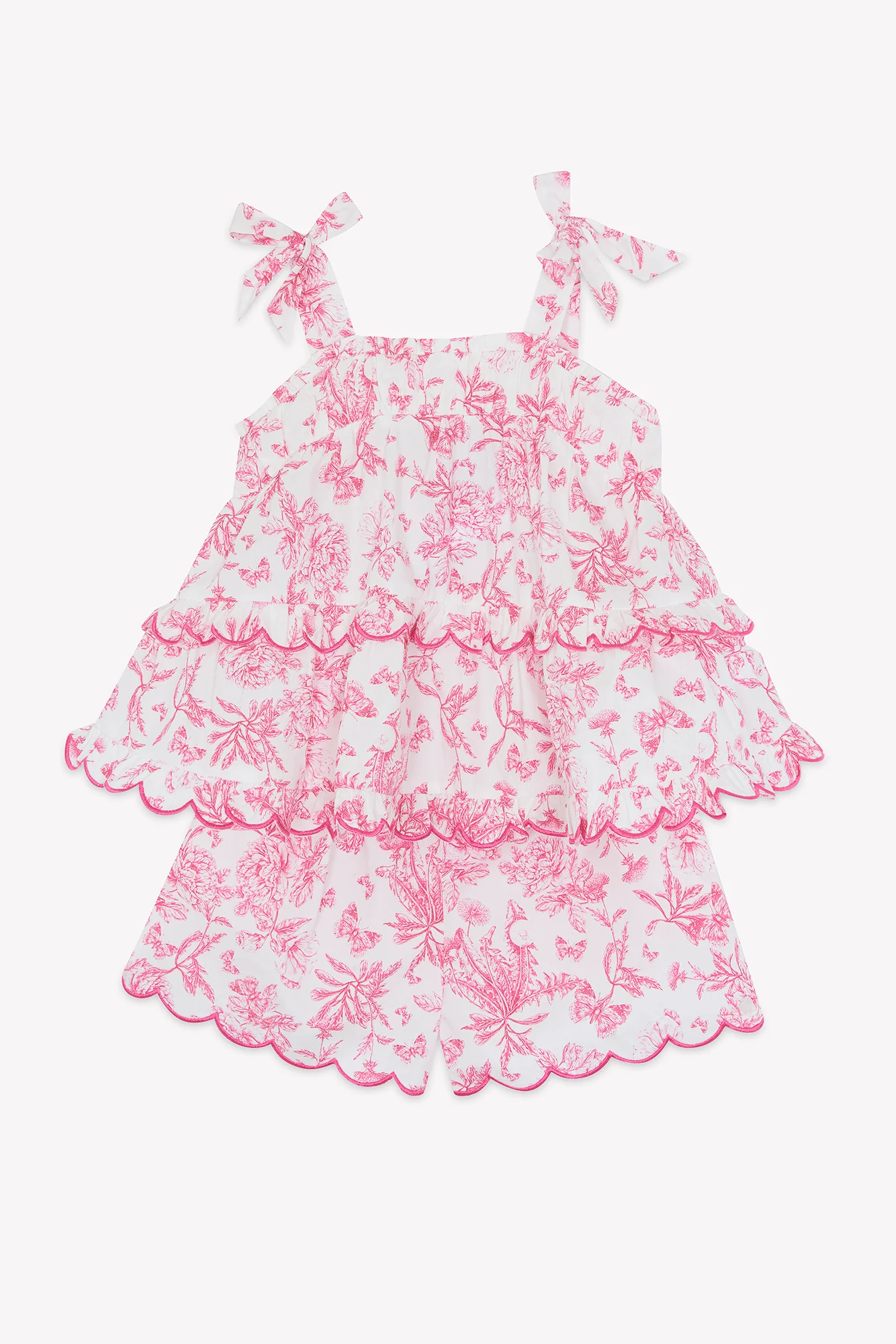 Ensemble court - Rose coton volanté - Image 6