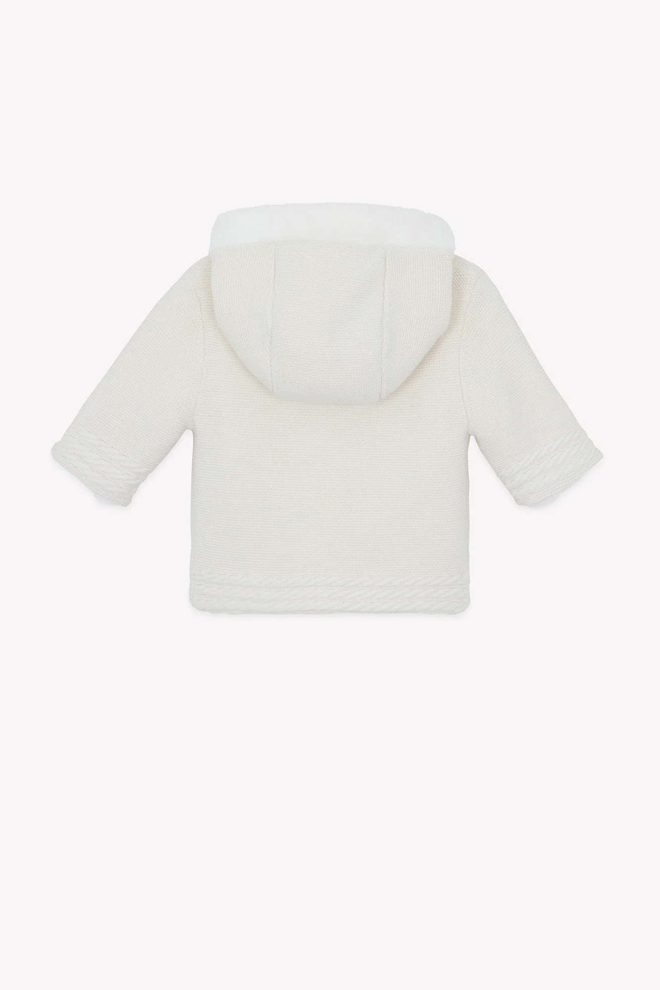 Manteau - Ecru coton tressé - Image 2