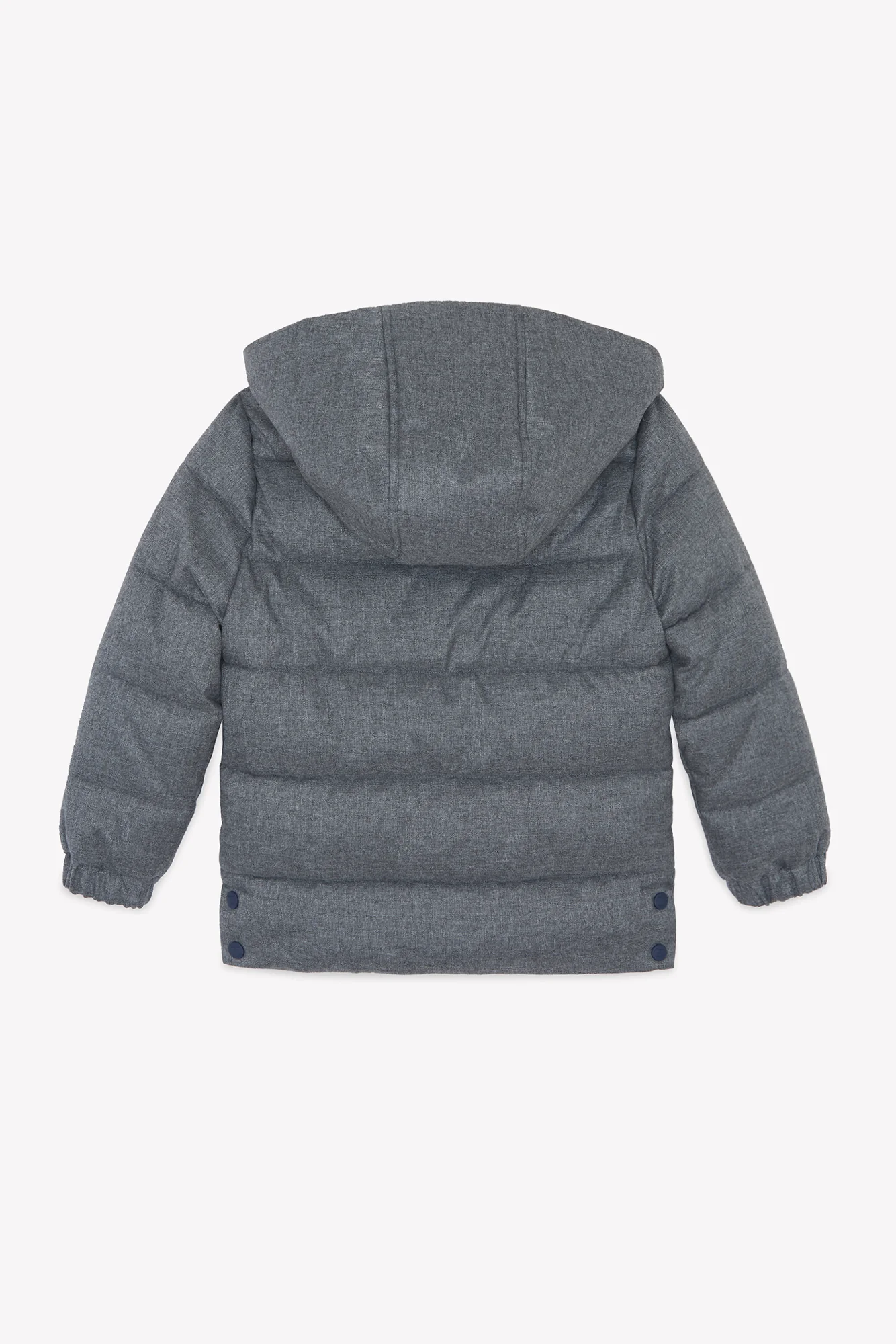 Doudoune - Gris chiné capuche matelassée - Image 7