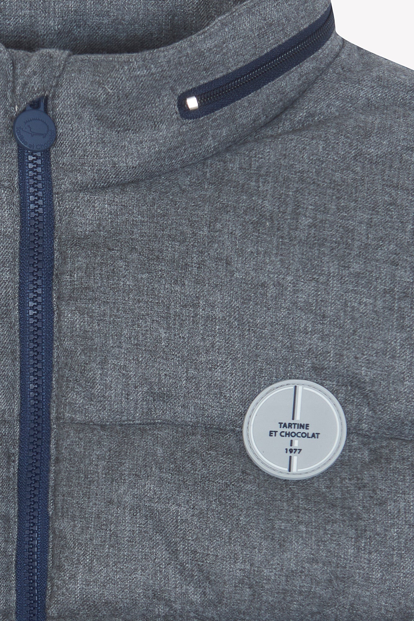 Doudoune sans manches - Gris chiné - Image 7