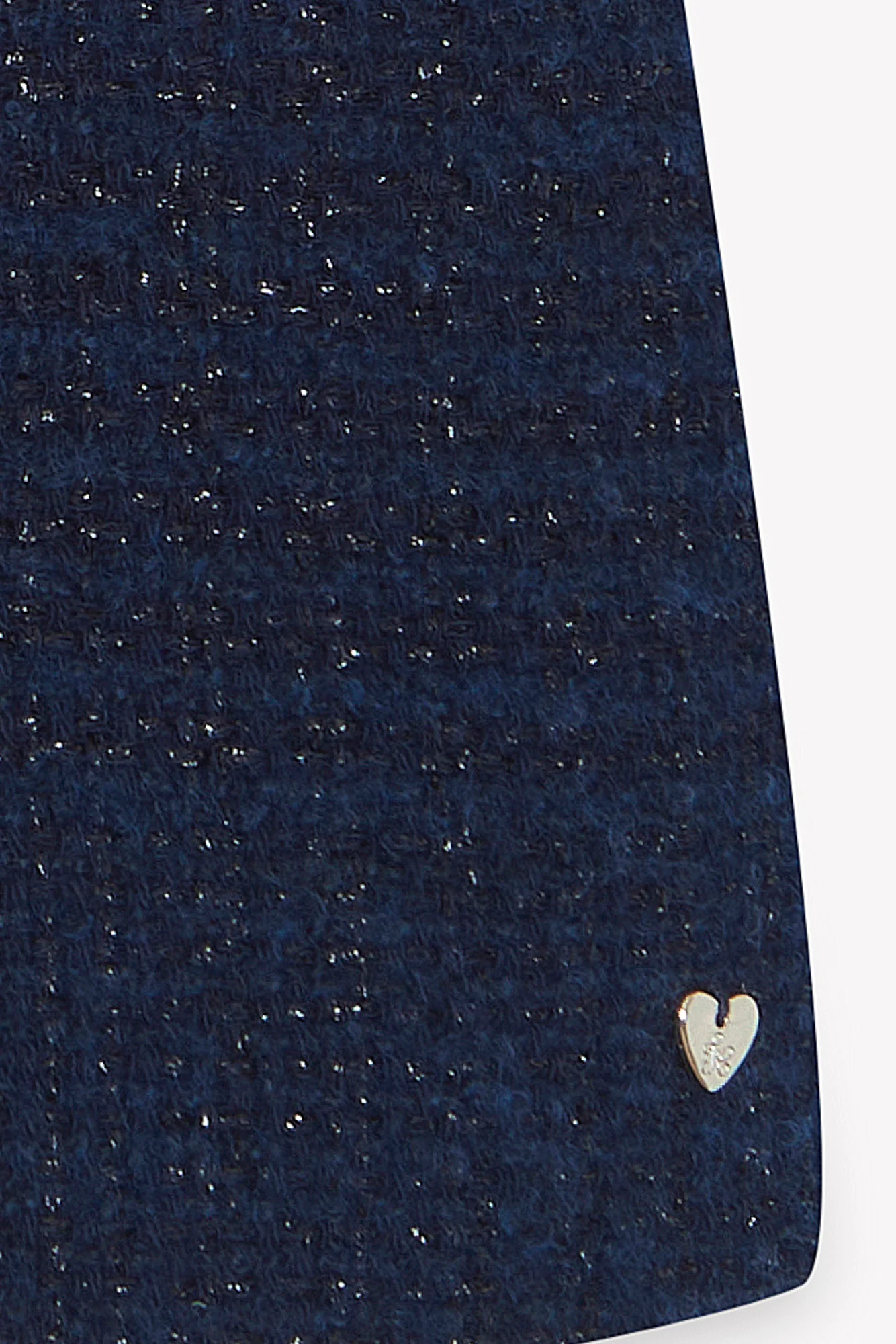 Manteau - Marine tweed col claudine - Image 7