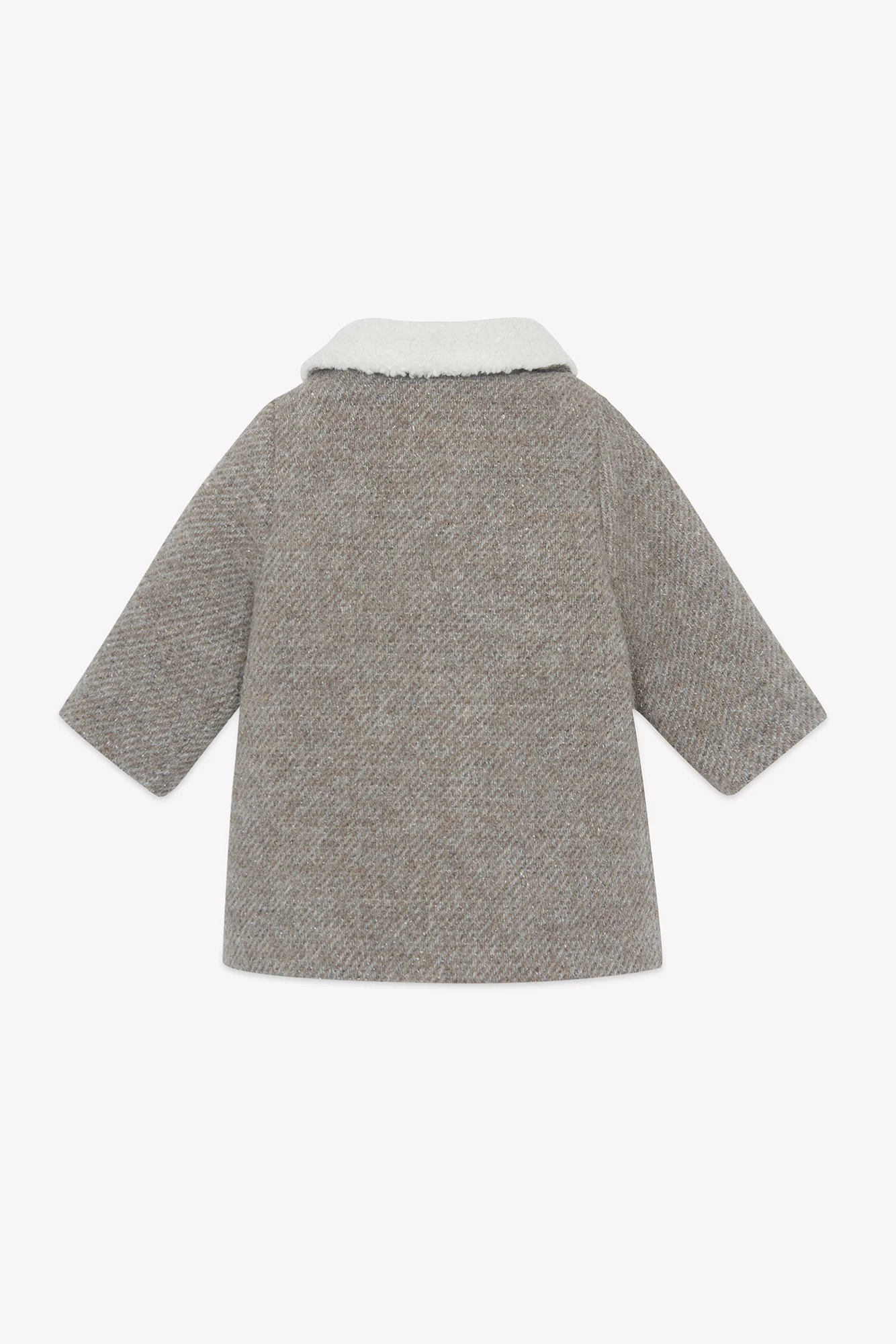 Manteaux - Beige moyen col imitation fourrure - Image 4