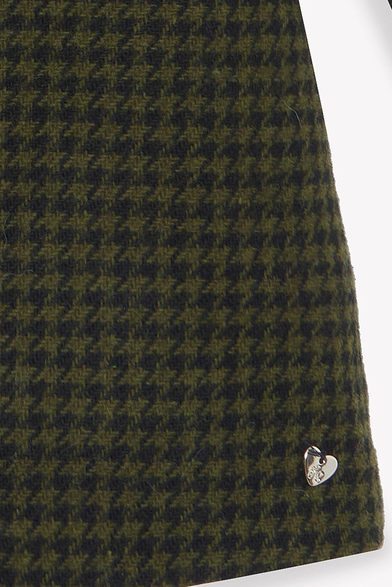 Manteau - Olive laine pied de poule - Image 7