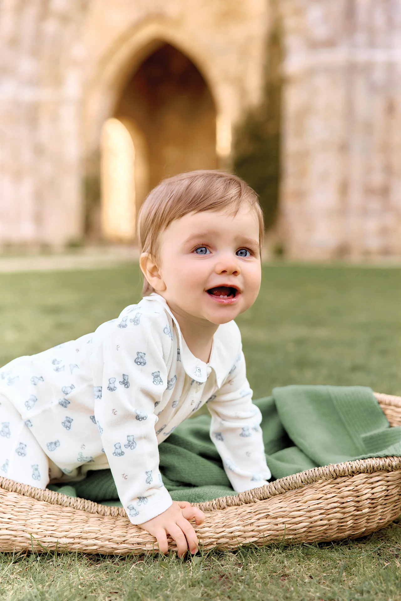 Pyjama - Ecru coton motif ourson - Image 2