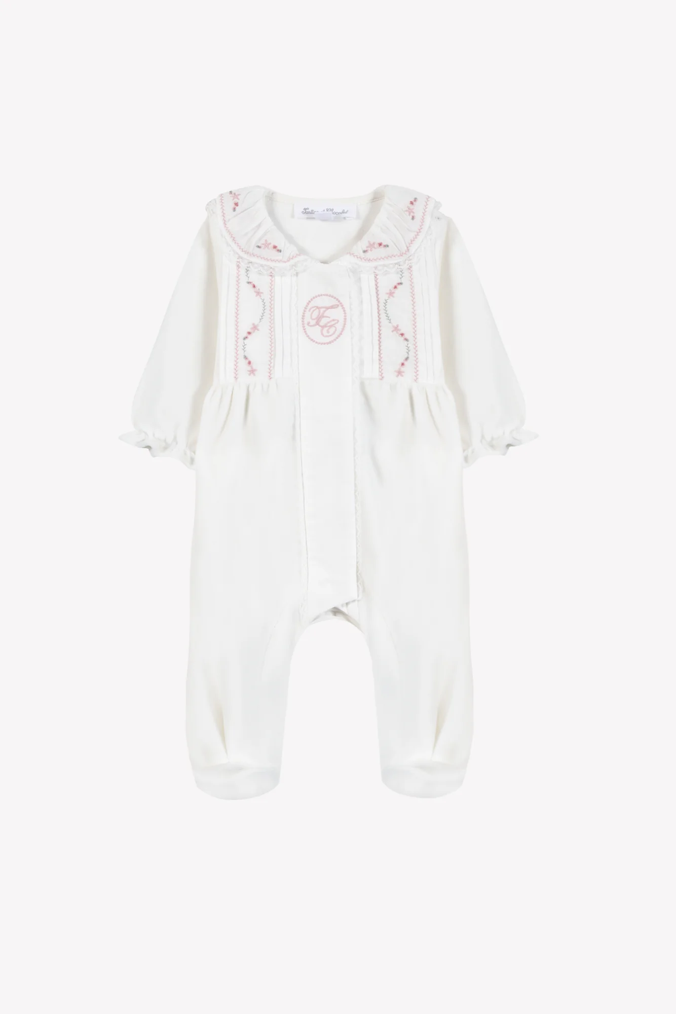 Pyjama - Ecru velours écusson TC