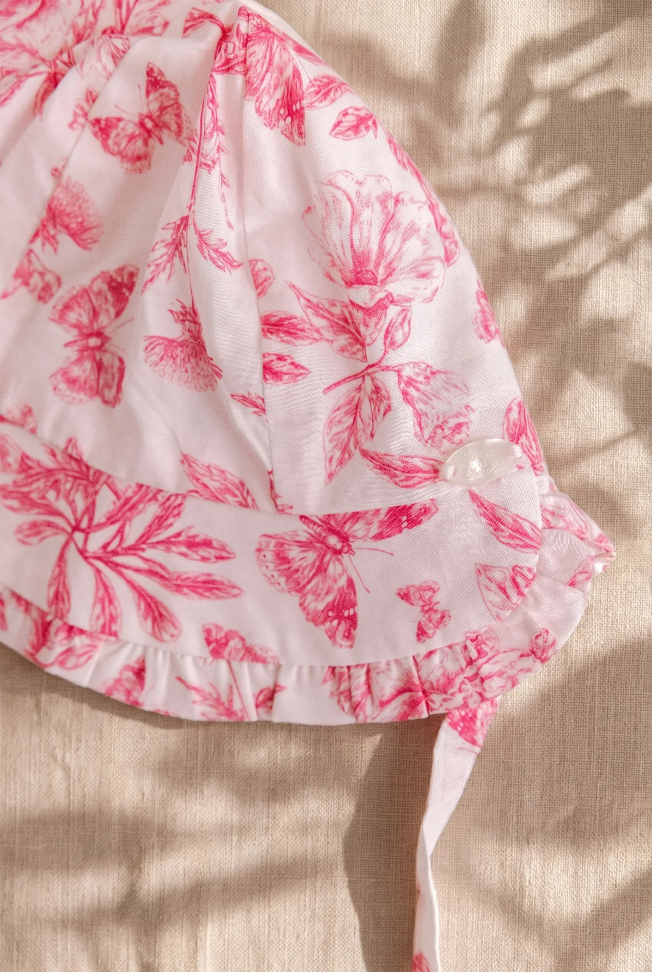 Bob - Rose coton imprimé inspiration toile de jouy - Image 4