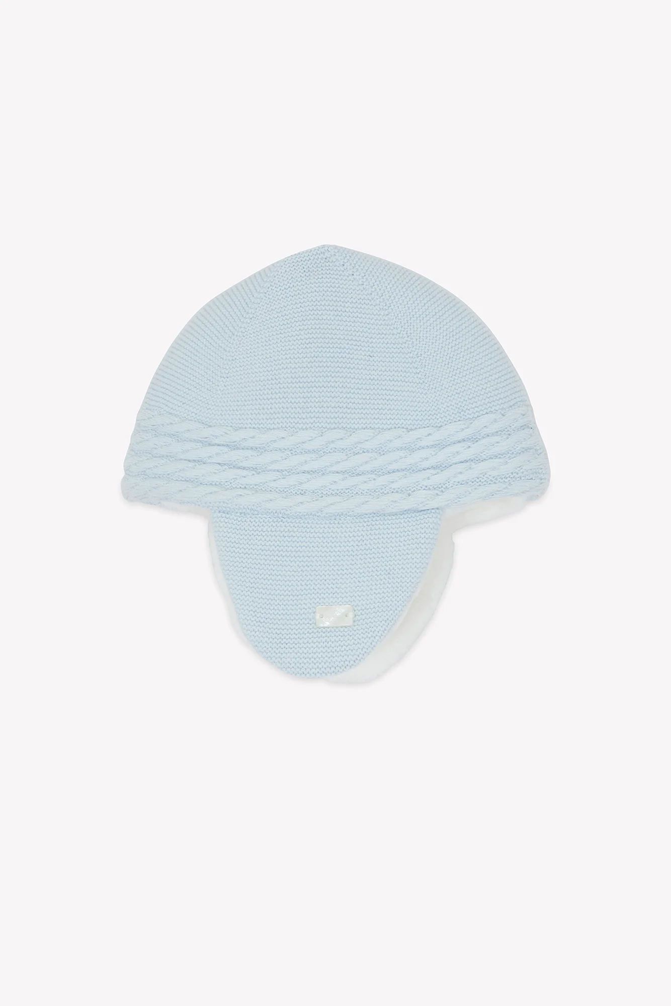 Bonnet - Bleu ciel imitation fourrure