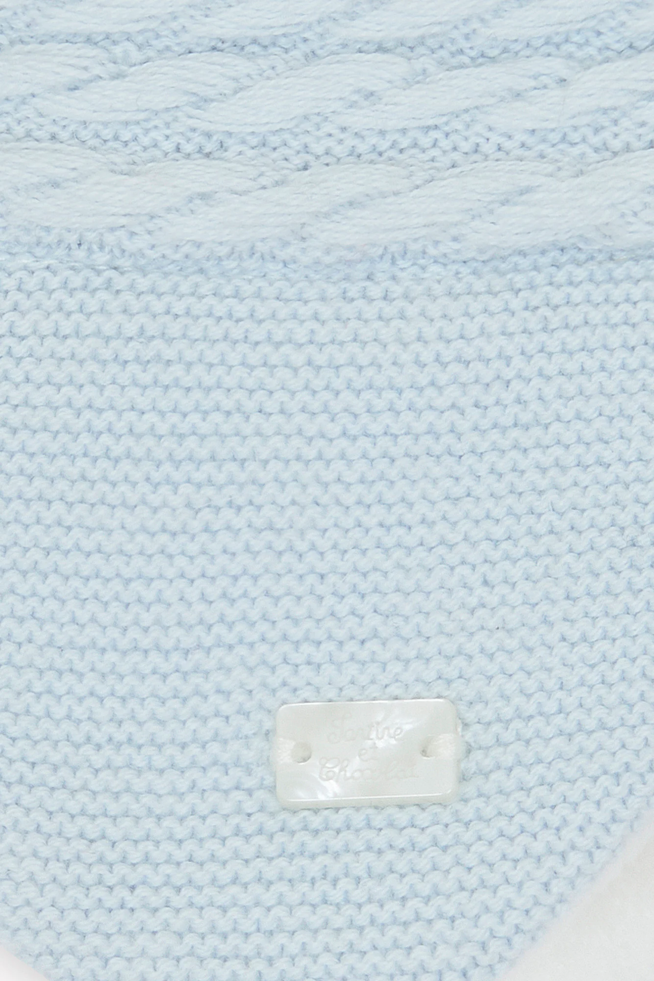 Bonnet - Bleu ciel imitation fourrure - Image 3
