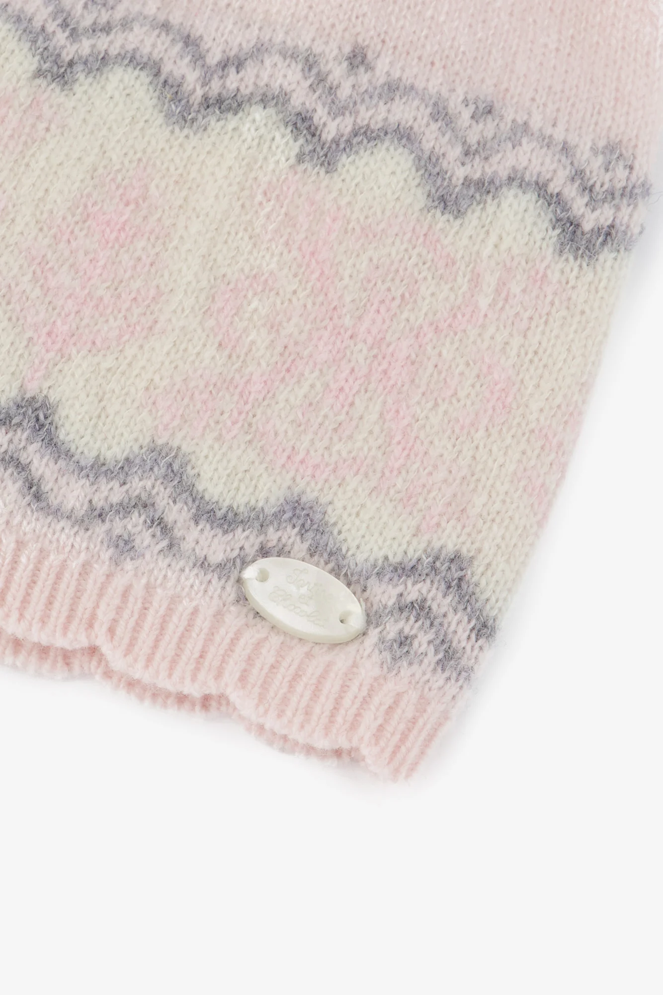 Bonnet - Rosée maille côtelée rayures - Image 3