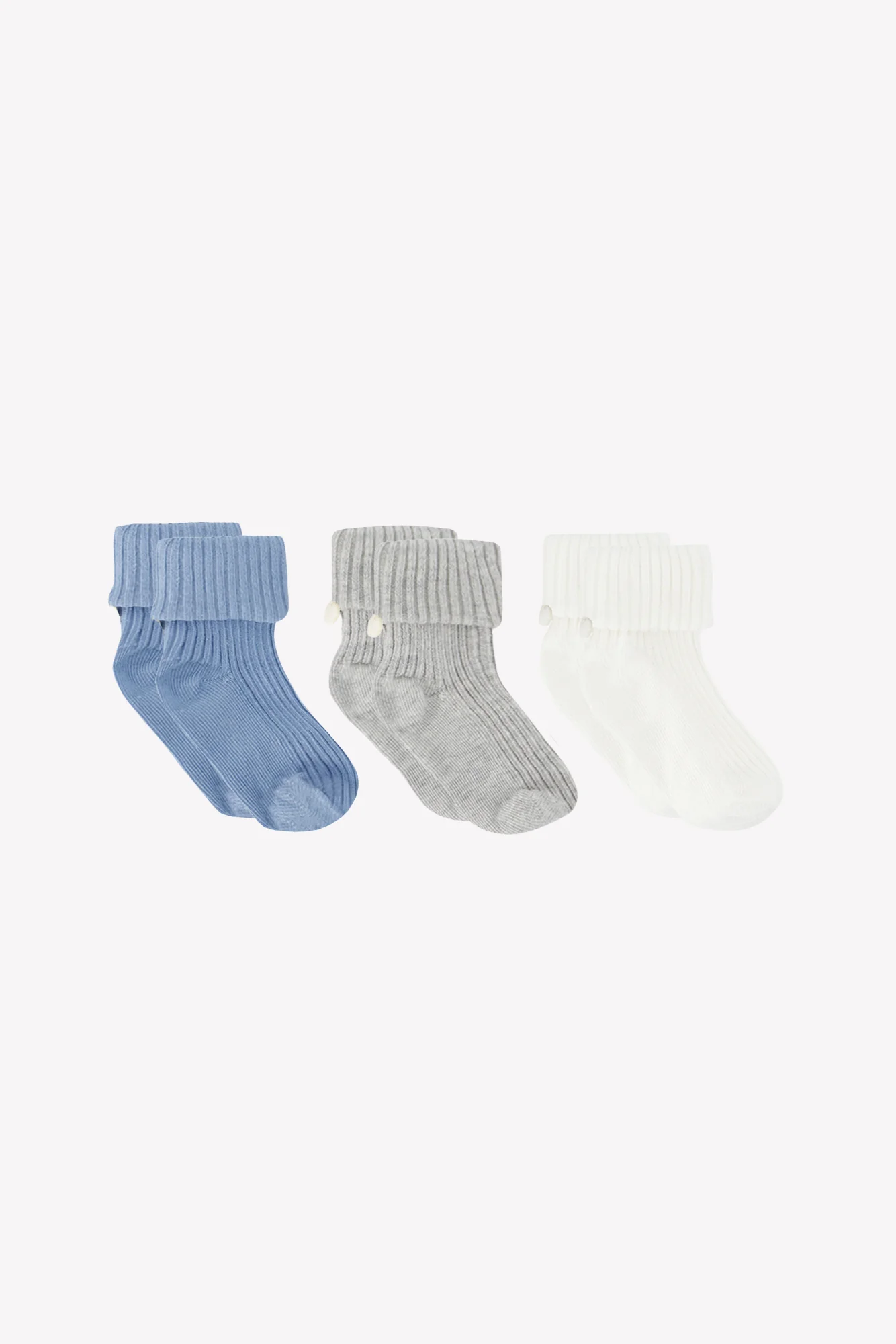 Kit chaussette - Bleu grisé coton - Image 2