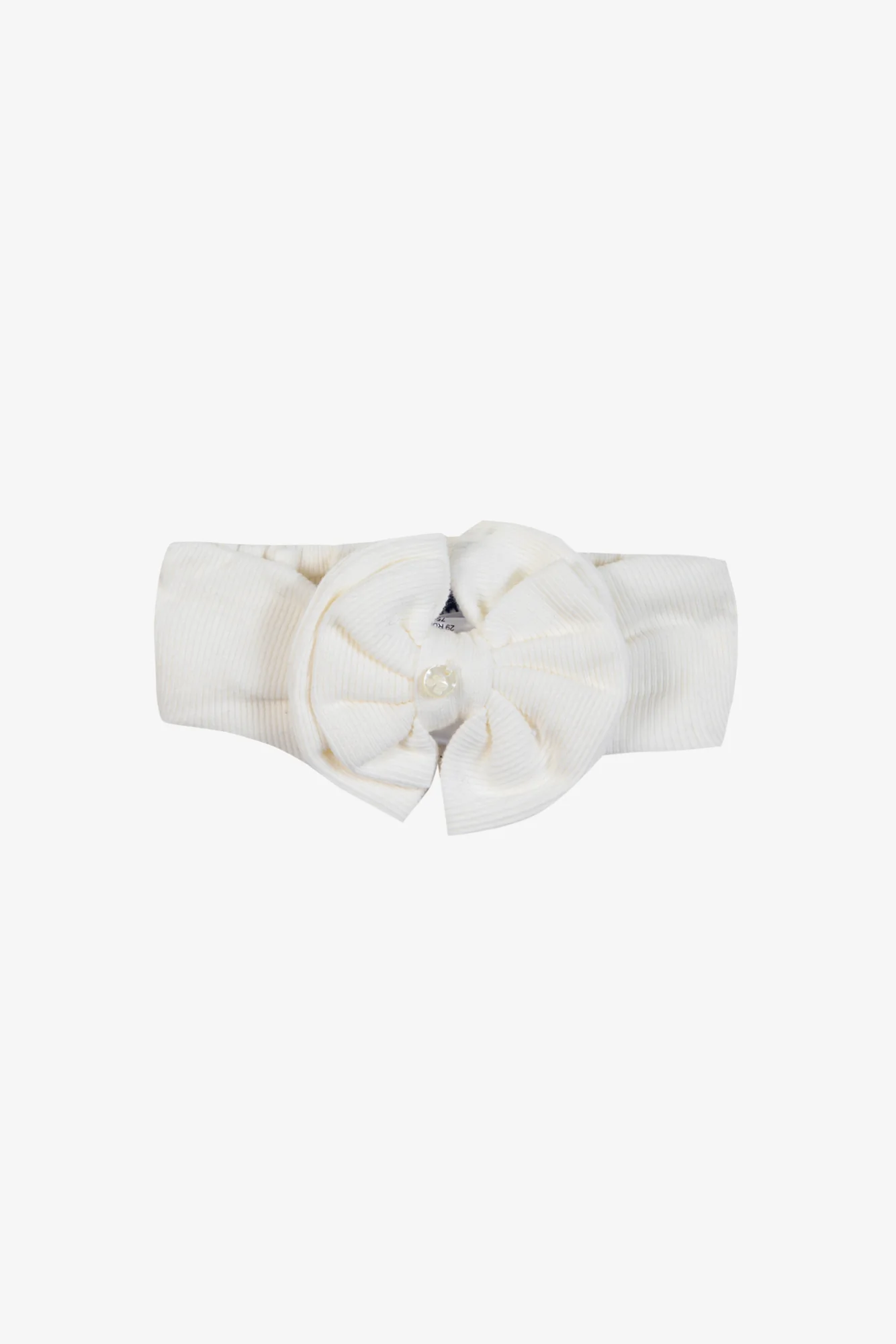 Bandeau - Ecru coton nœud