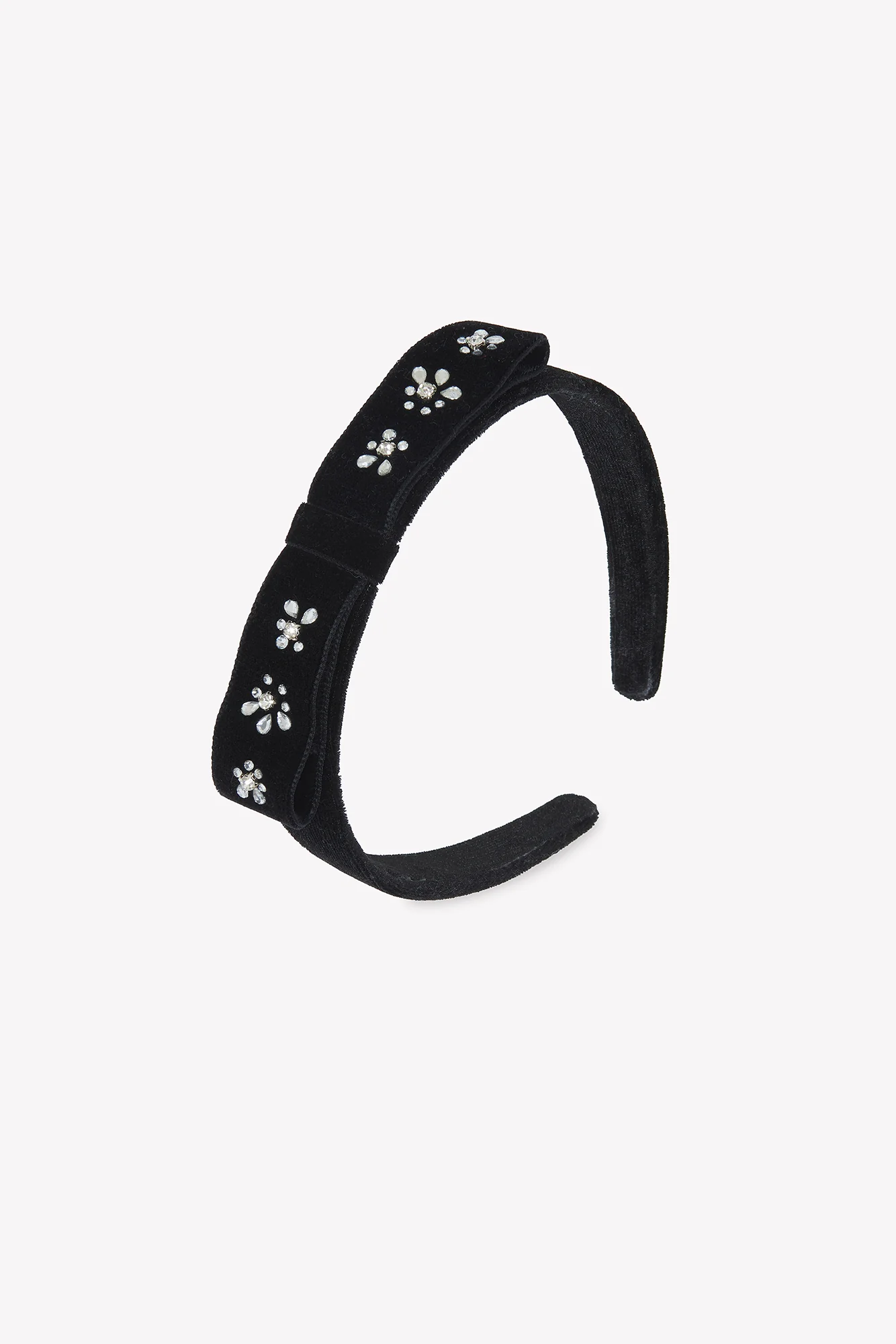 Serre-tête - Noir velours sequins - Image 5