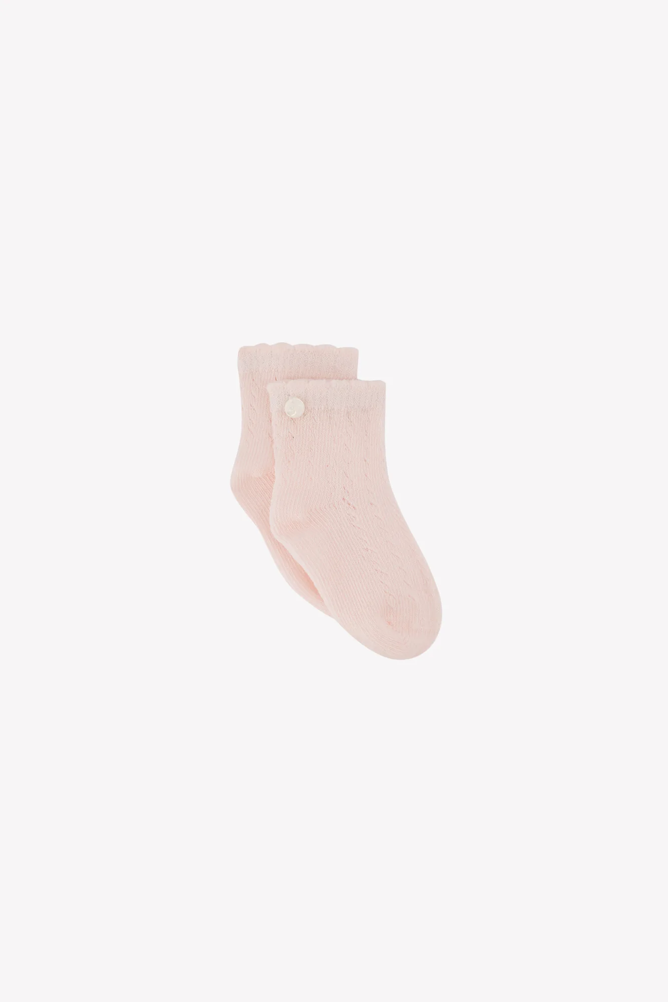 Chaussettes - Rose pâle maille