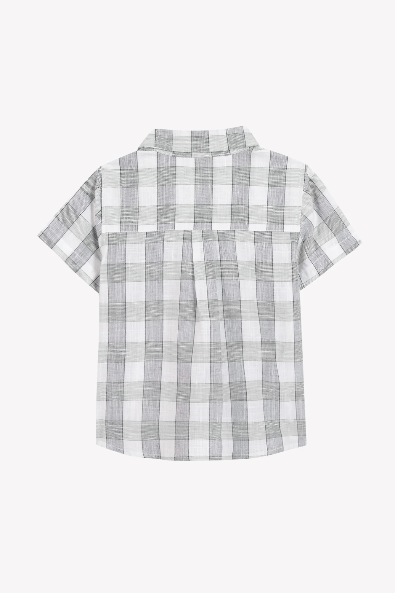 Chemise - Aqua gros carreaux manches courtes - Image 5