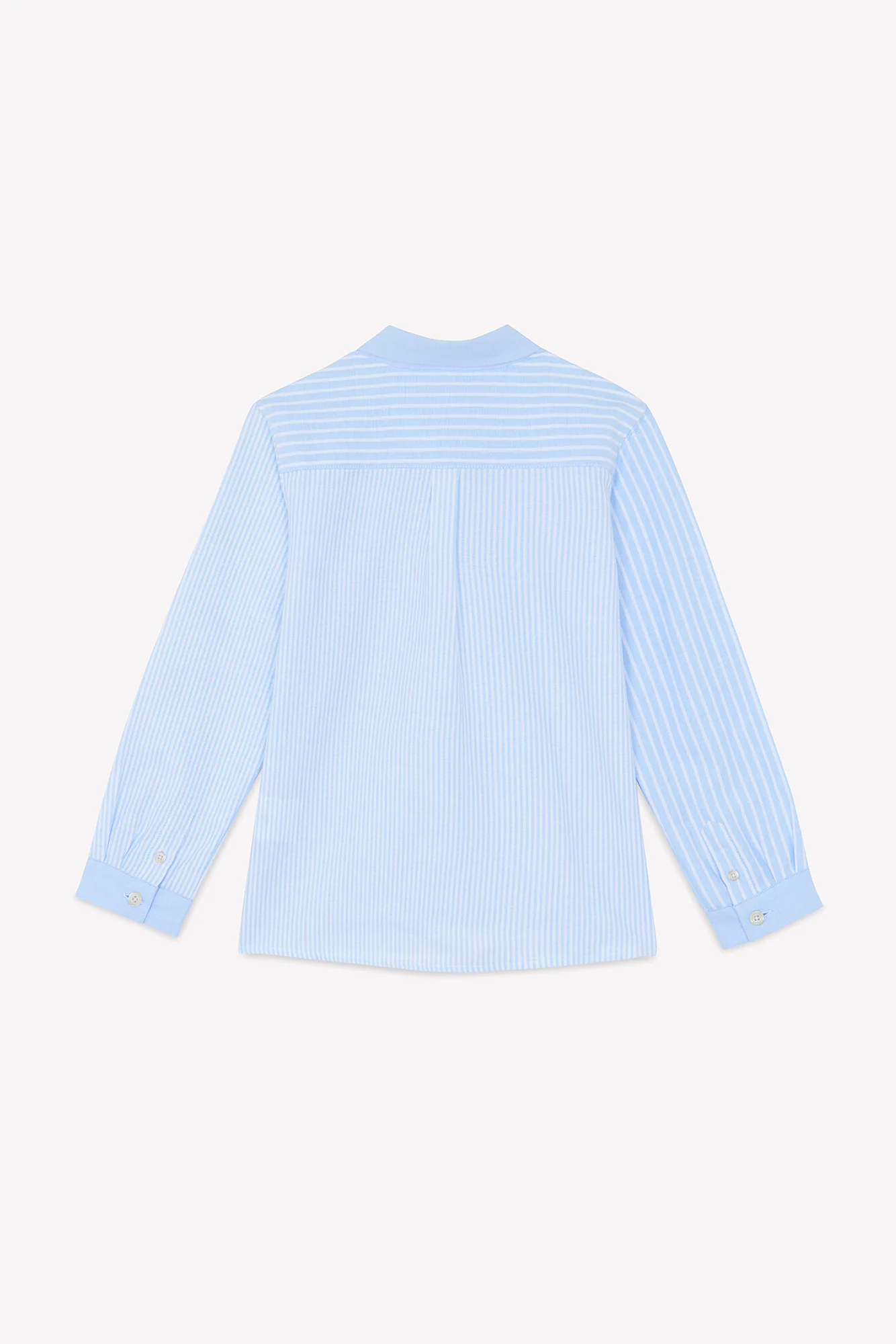 Chemise - Bleu grisé à rayures - Image 5